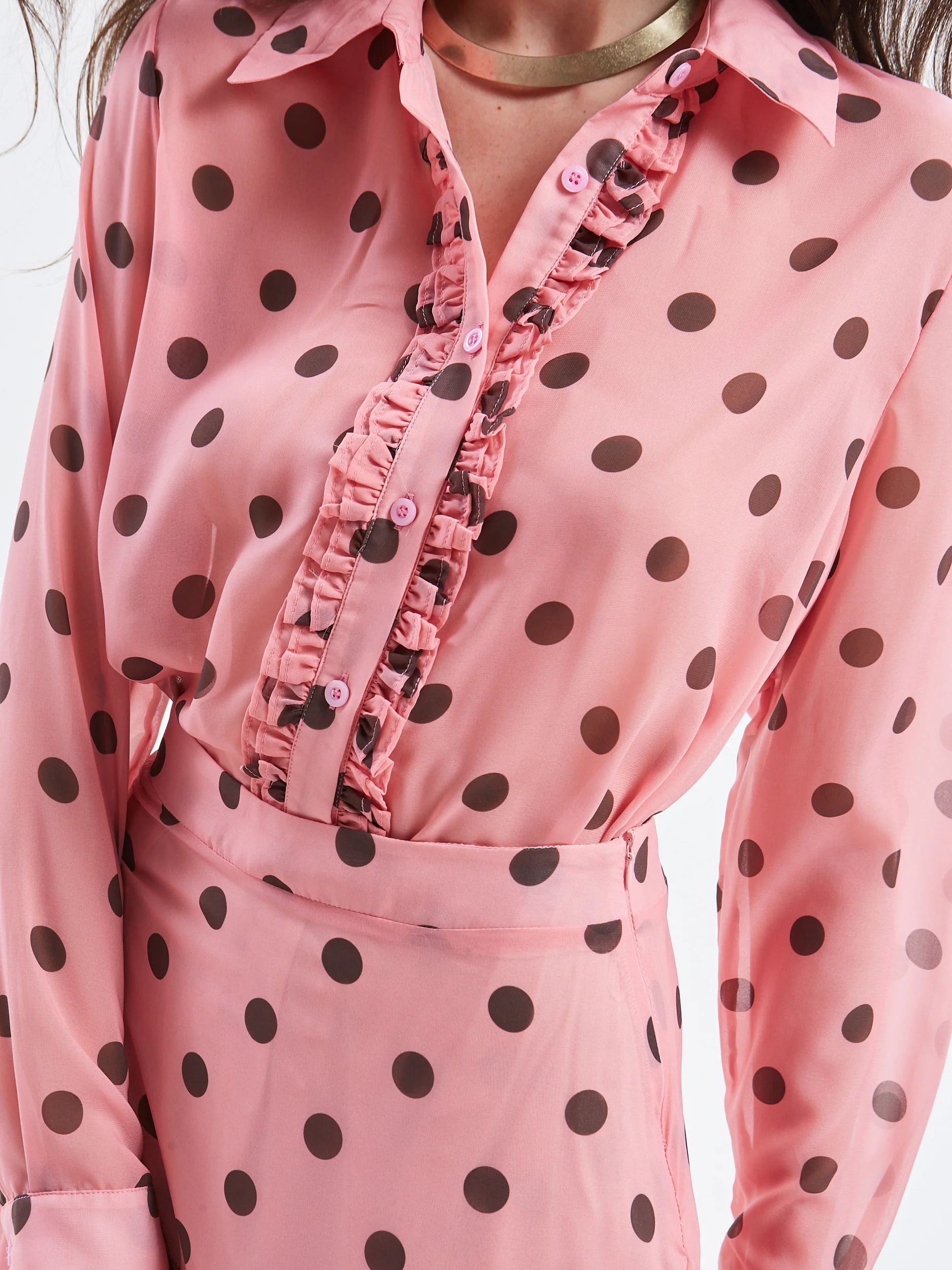 Aelia polka dot ruffle shirt - Image 2
