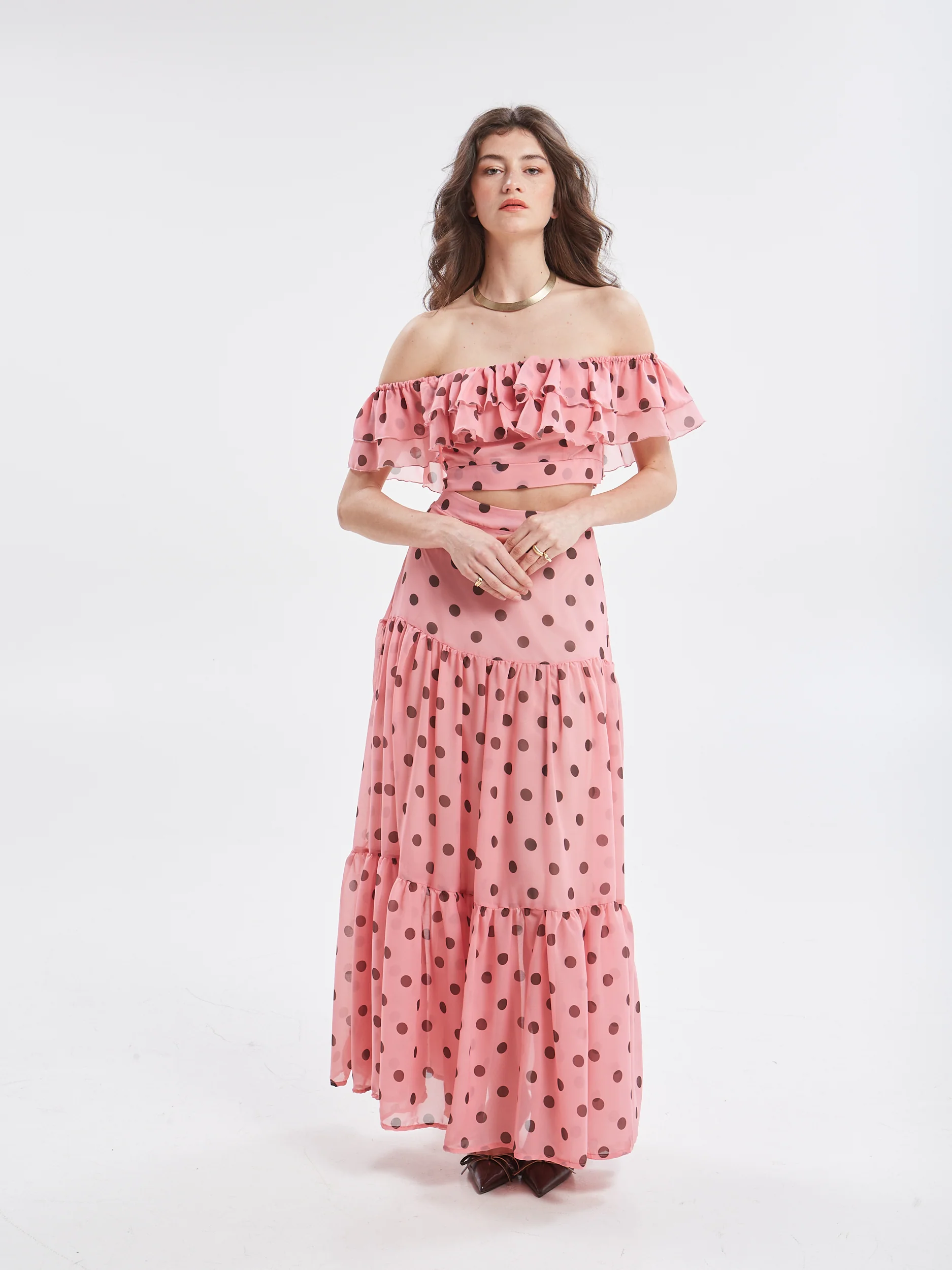 Aelia polka dot ruffle skirt - Image 2