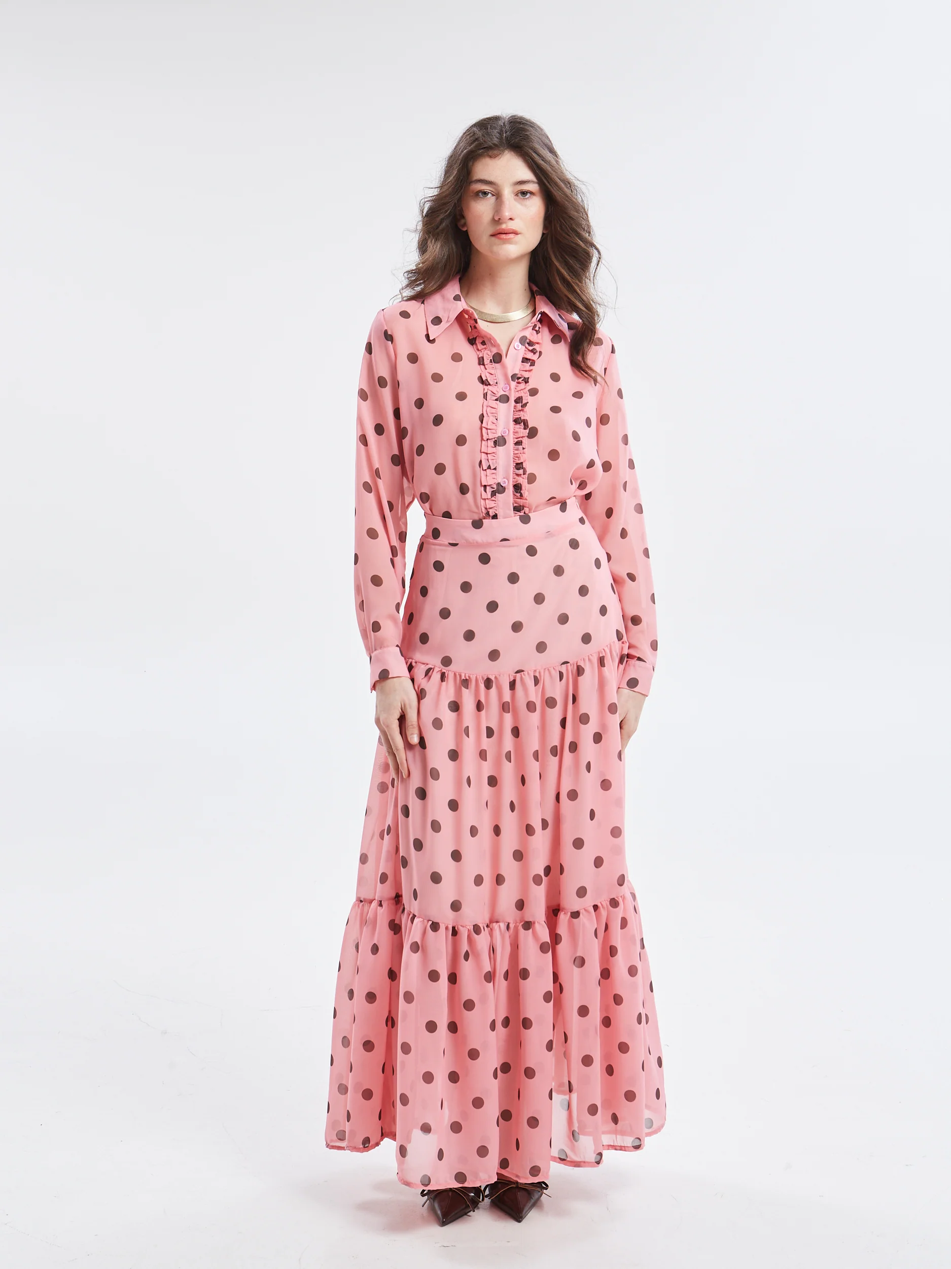 Aelia polka dot ruffle skirt - Image 4