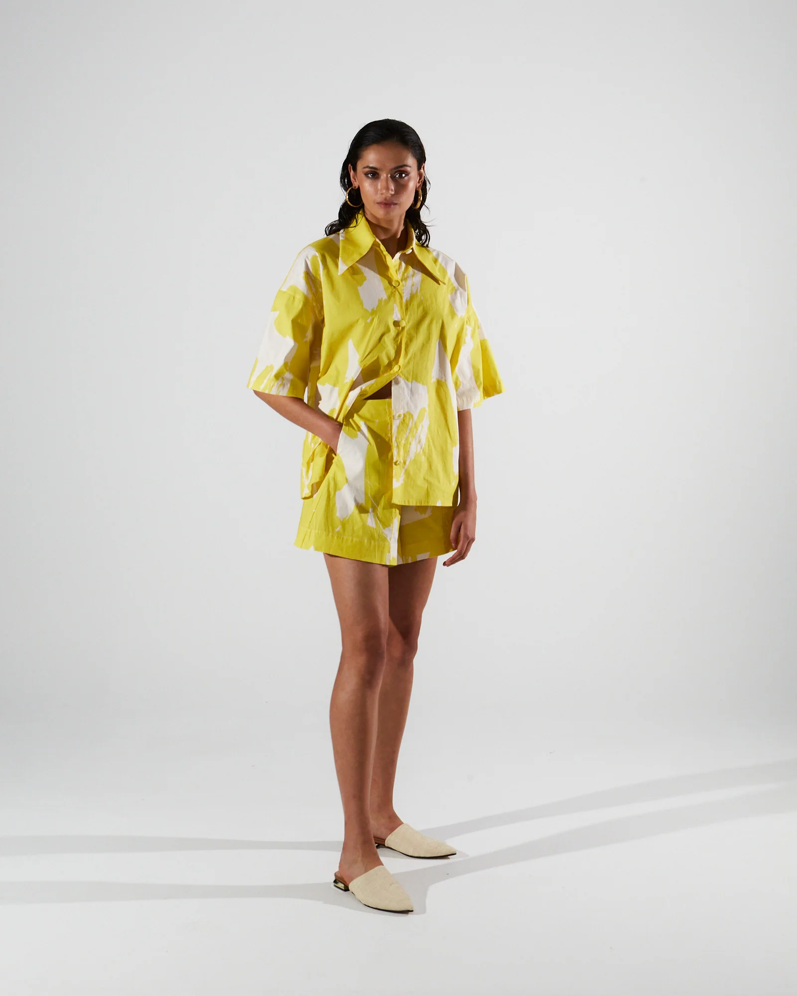Alena cotton printed shorts - Image 4