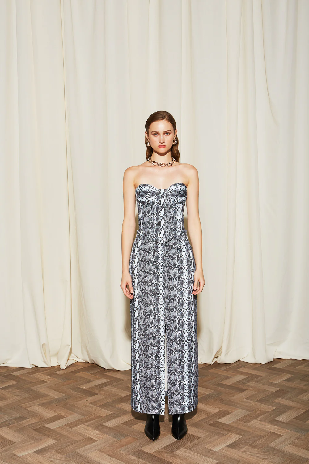 Alina cotton printed corset top - Image 6