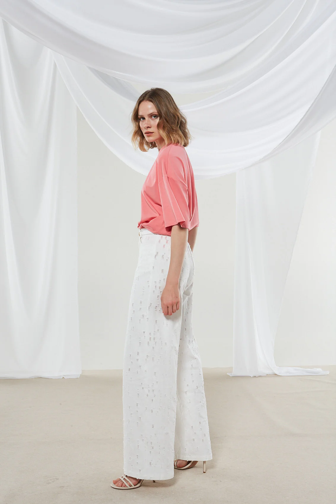 Alyssa denim white pants - Image 7