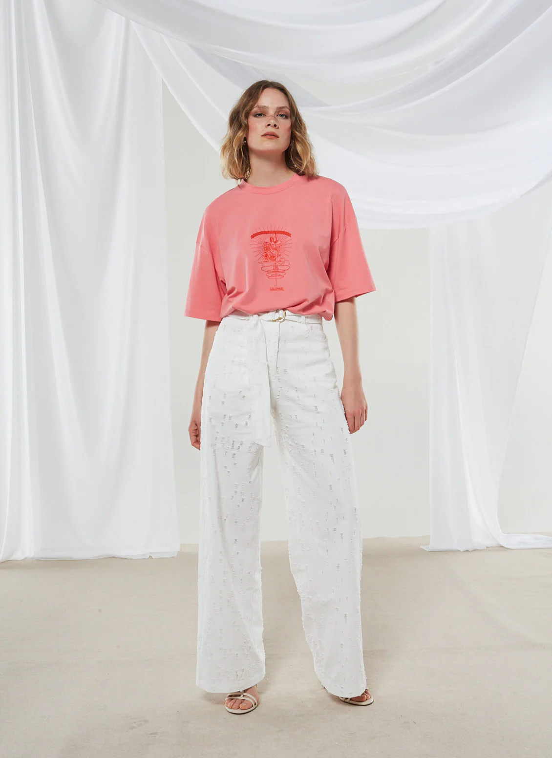 Alyssa denim white pants - Image 8