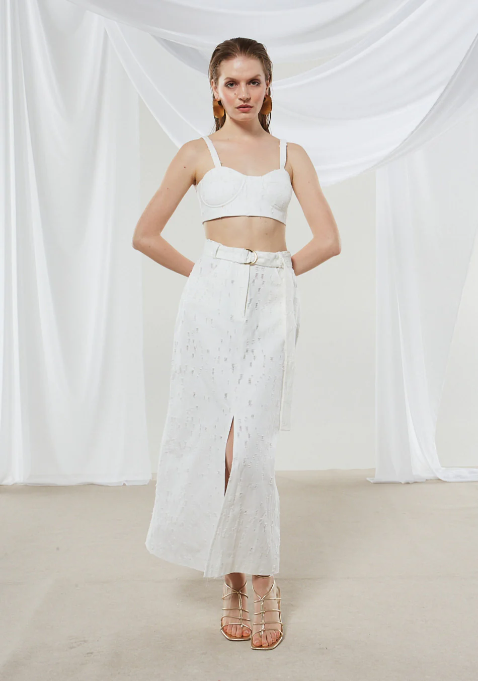Alyssa denim white skirt - Image 6
