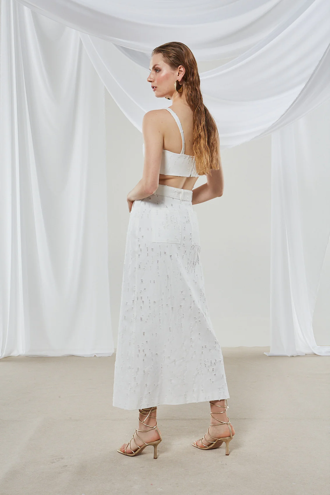 Alyssa denim white skirt - Image 7
