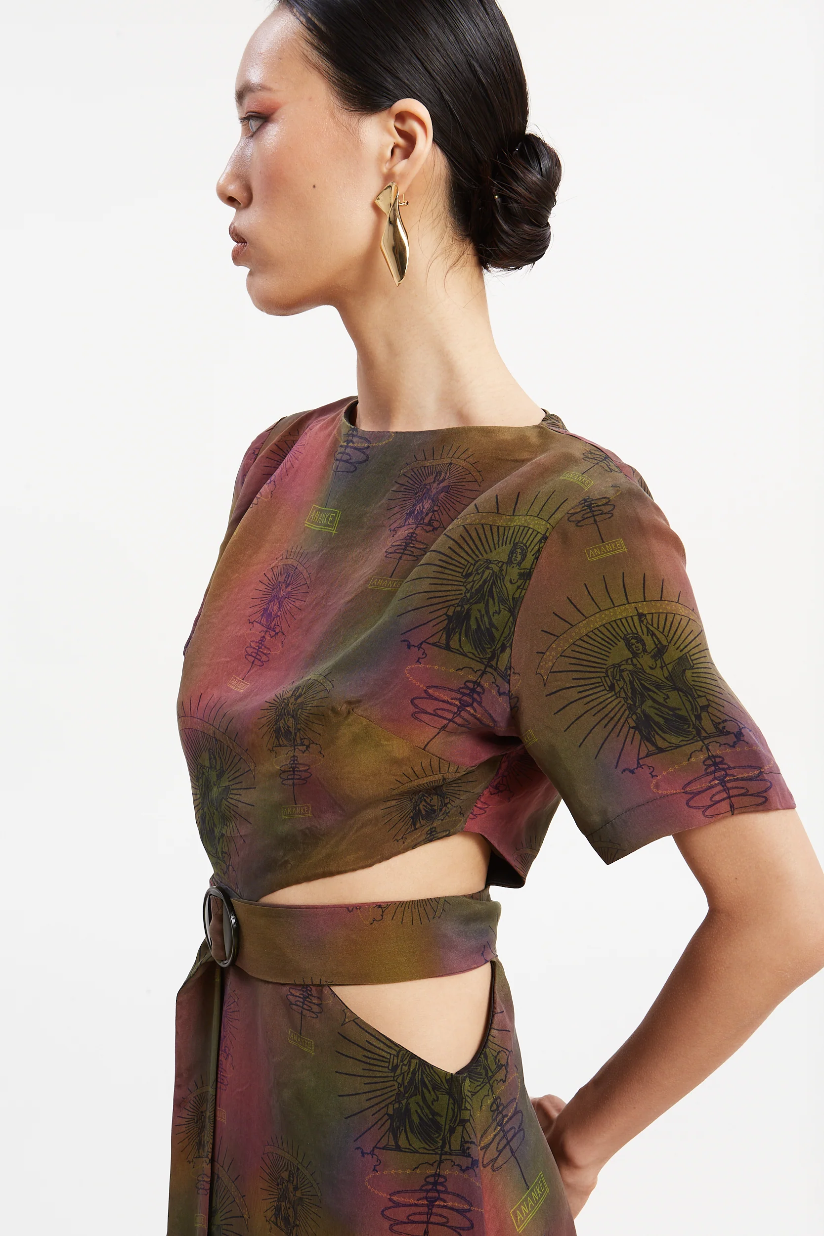 Ananke cupro mini dress - Image 2