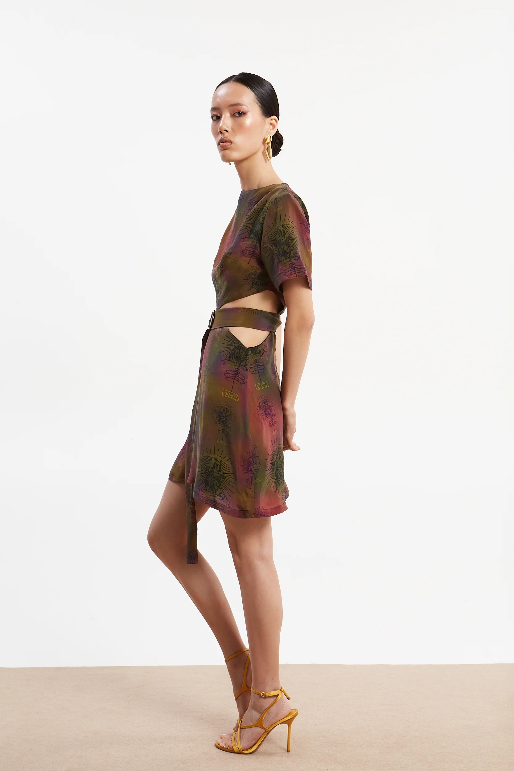 Ananke cupro mini dress - Image 4