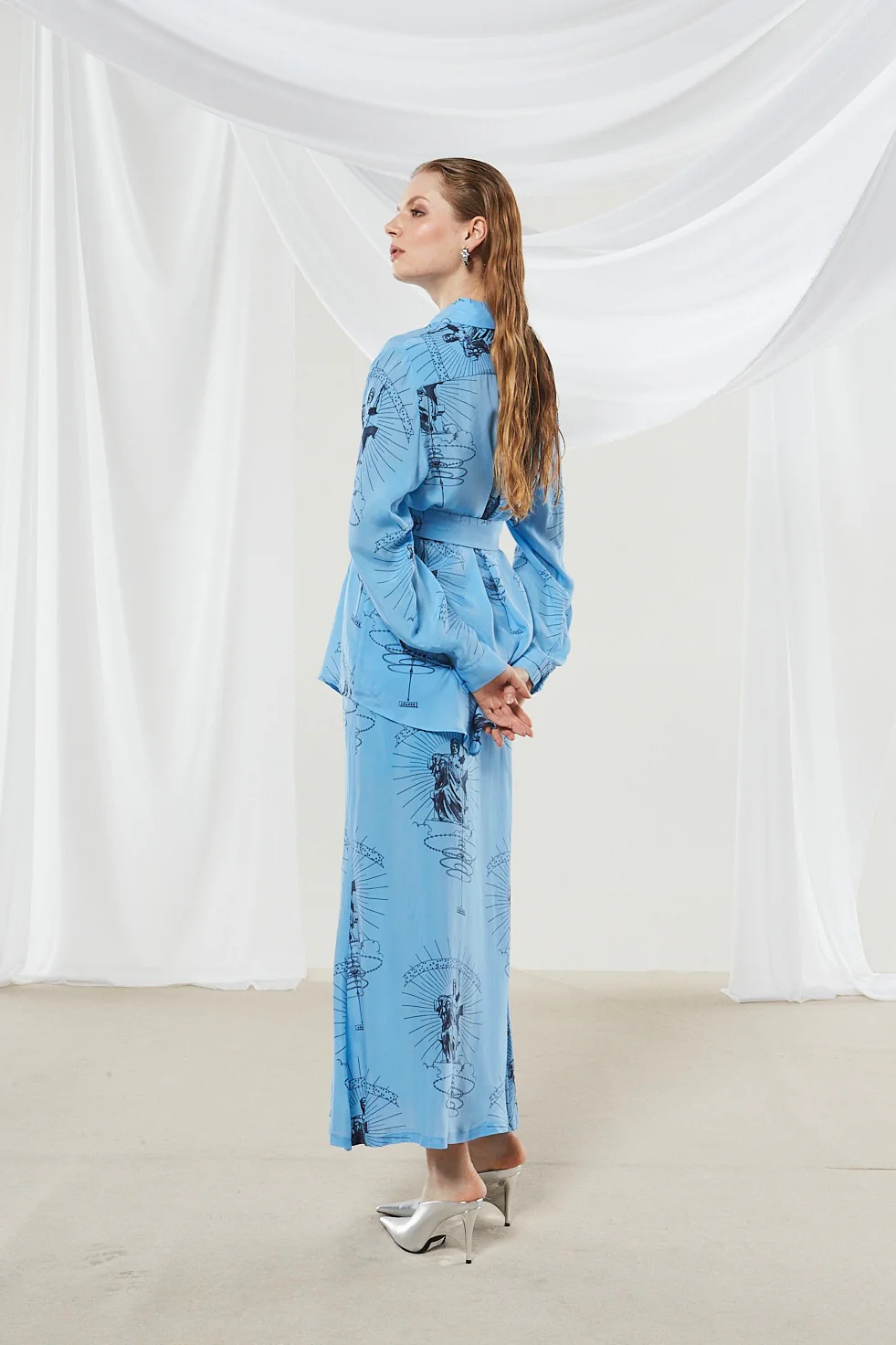 Ananke cupro printed shirt - Image 10