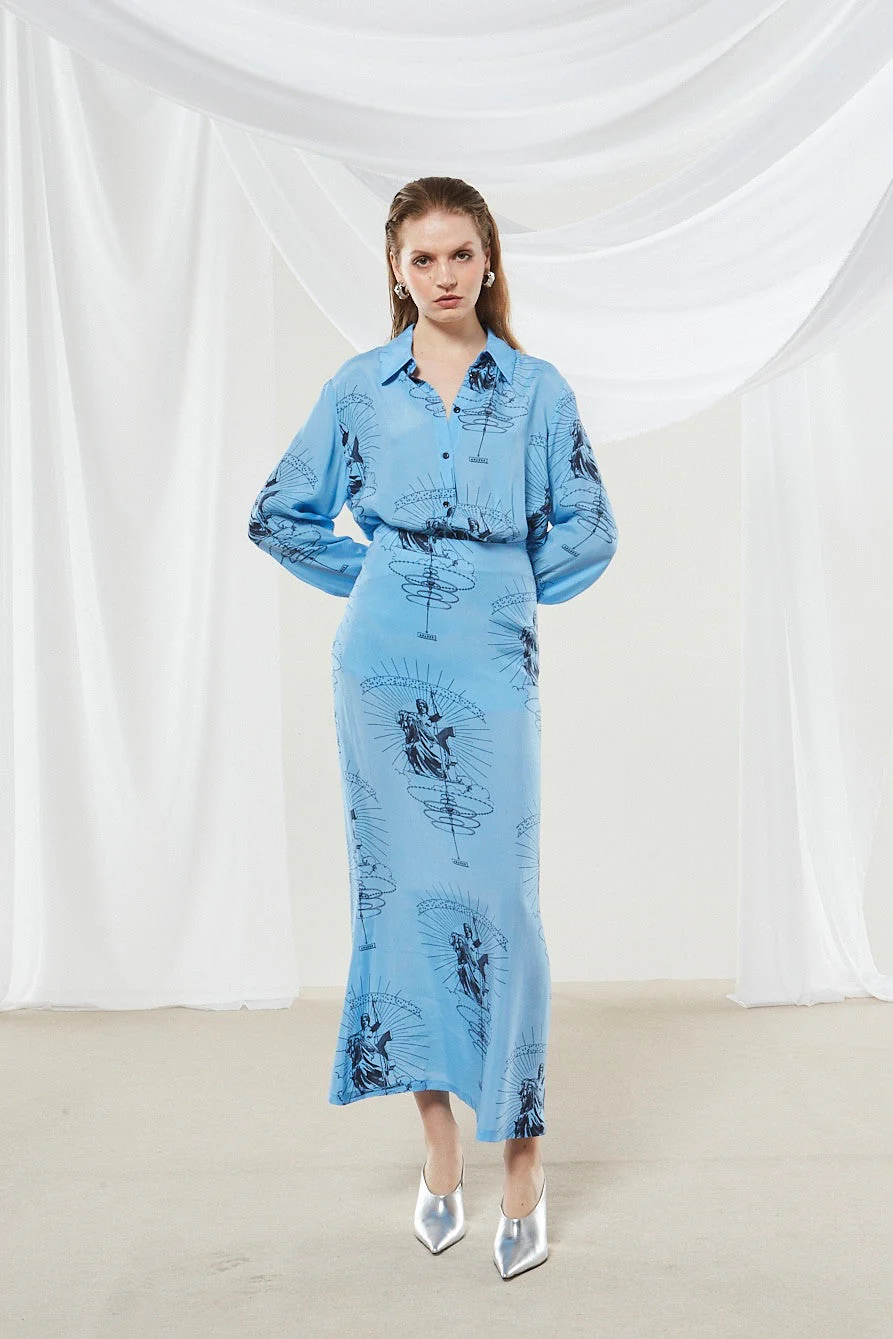 Ananke cupro printed shirt - Image 3