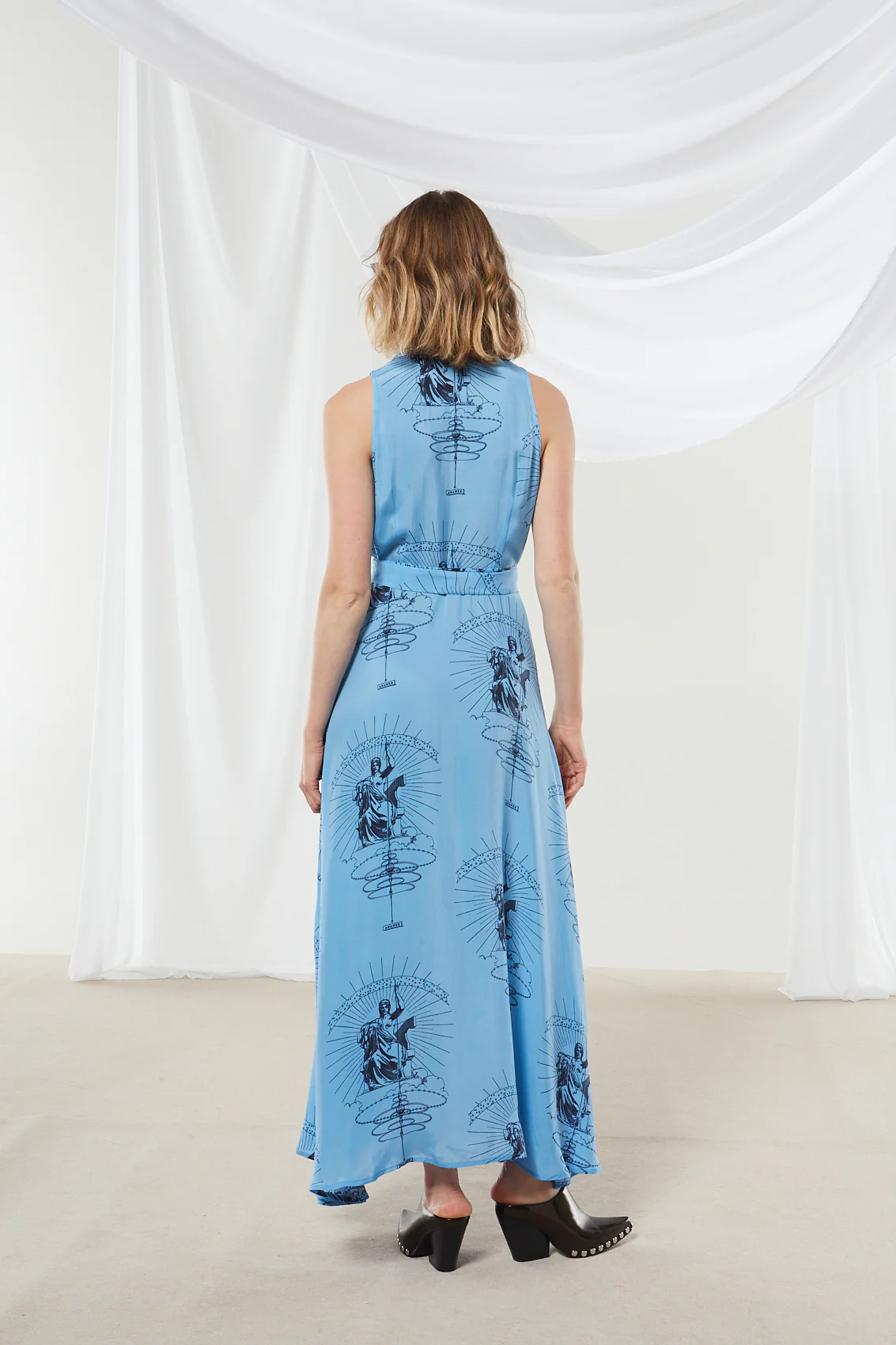 Ananke cupro printed shirtdress - Image 2