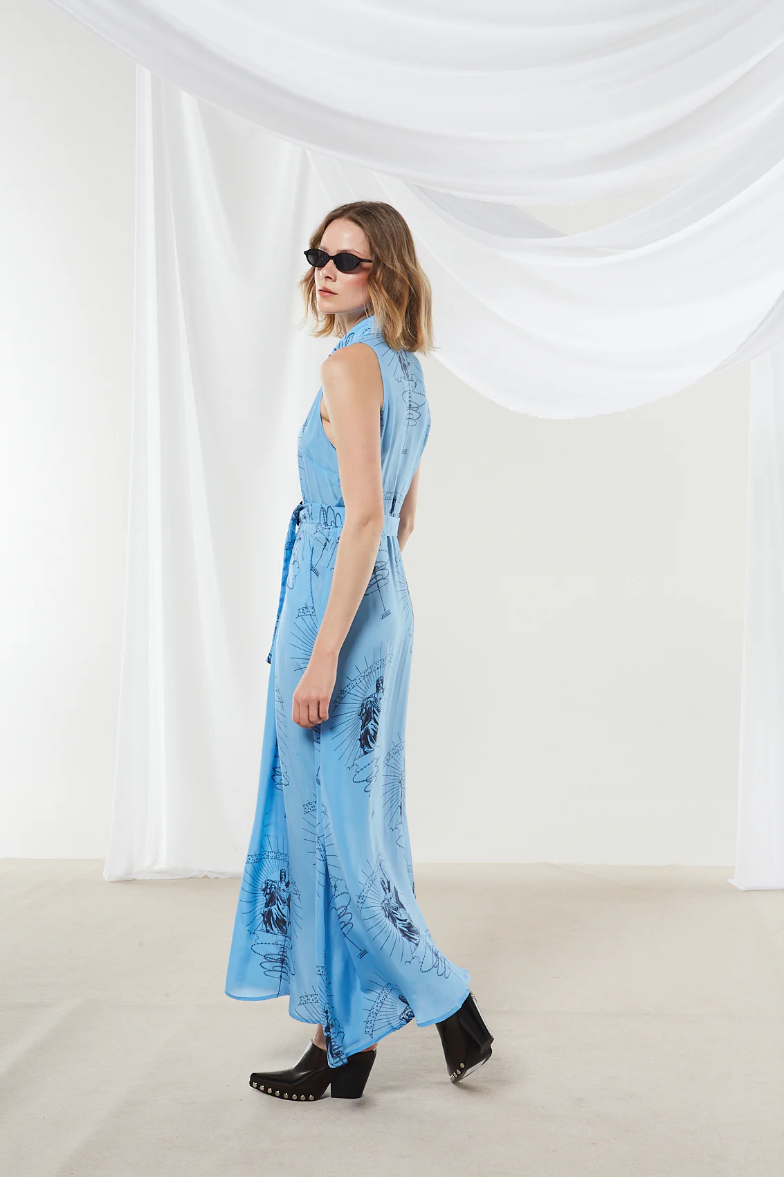 Ananke cupro printed shirtdress - Image 6