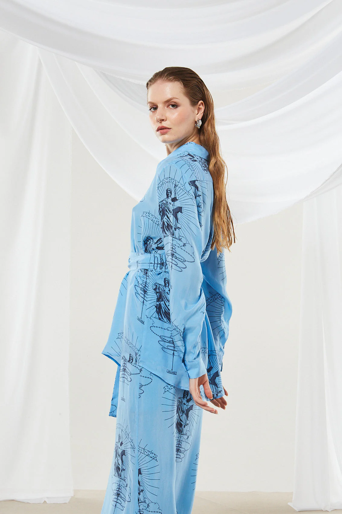 Ananke cupro printed skirt - Image 2