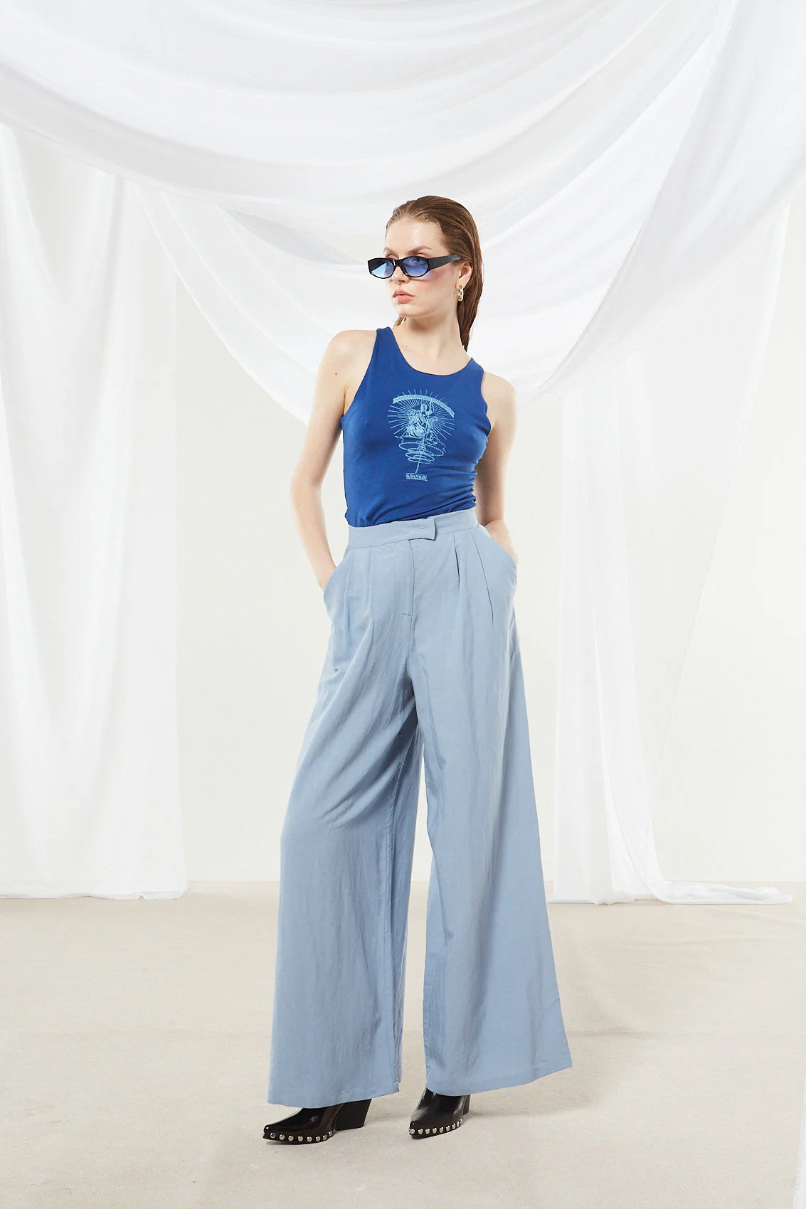 Ananke goddess blue top - Image 3
