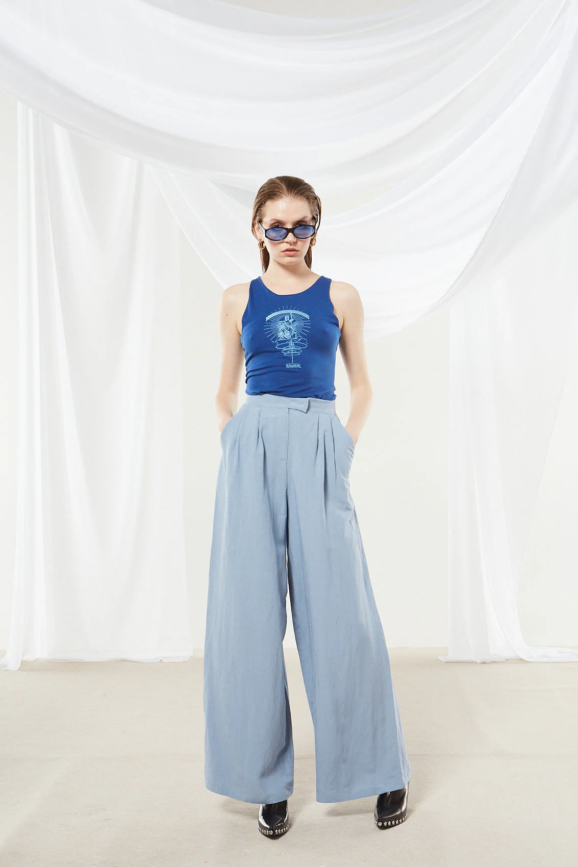 Ananke goddess blue top - Image 4