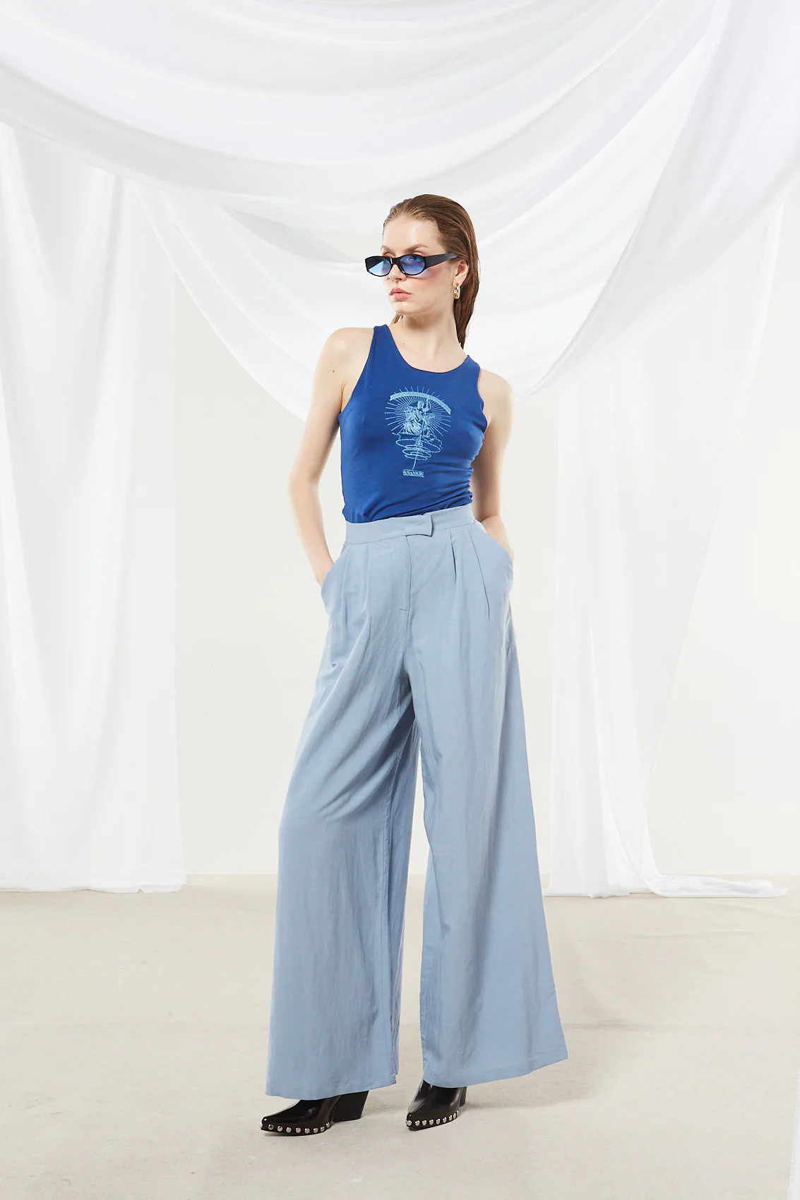 Ananke goddess blue top - Image 7