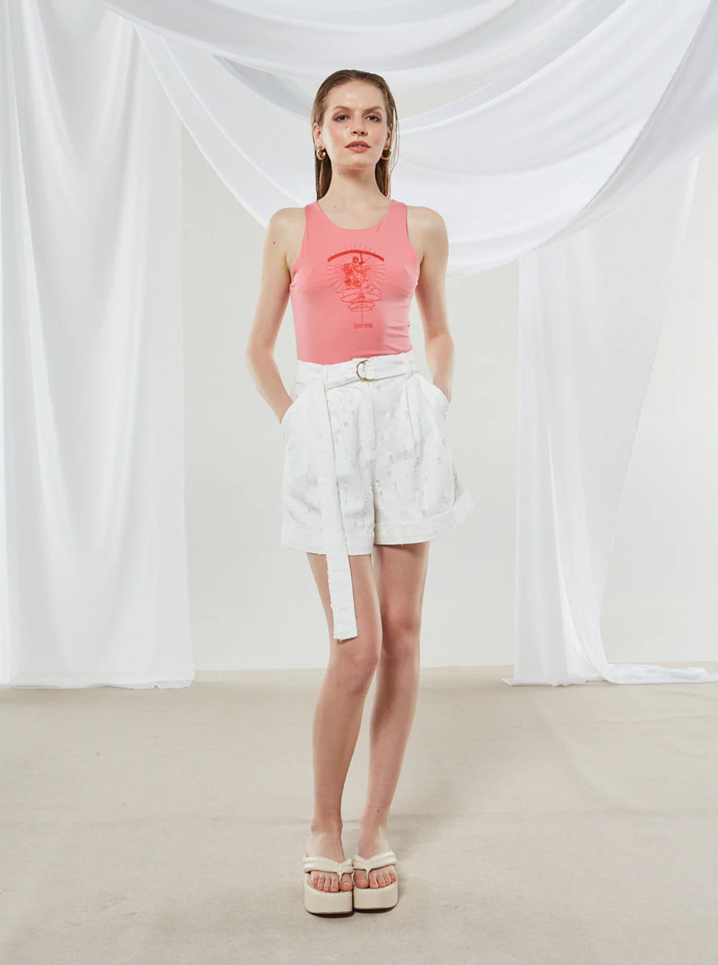 Ananke goddess coral top - Image 3