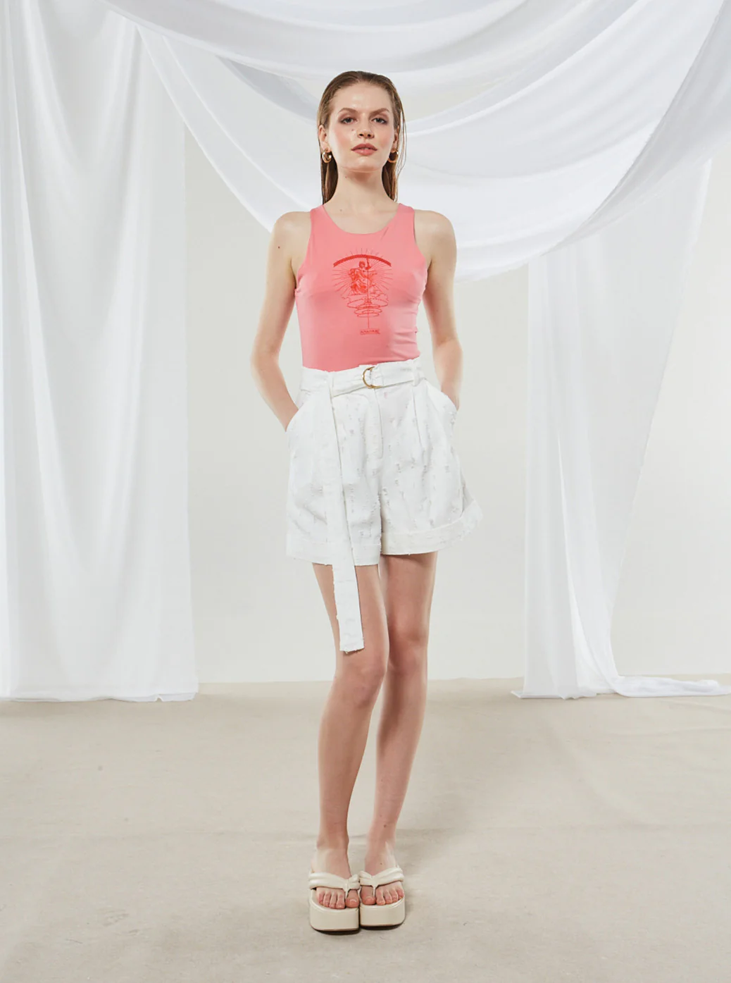Ananke goddess coral top - Image 8