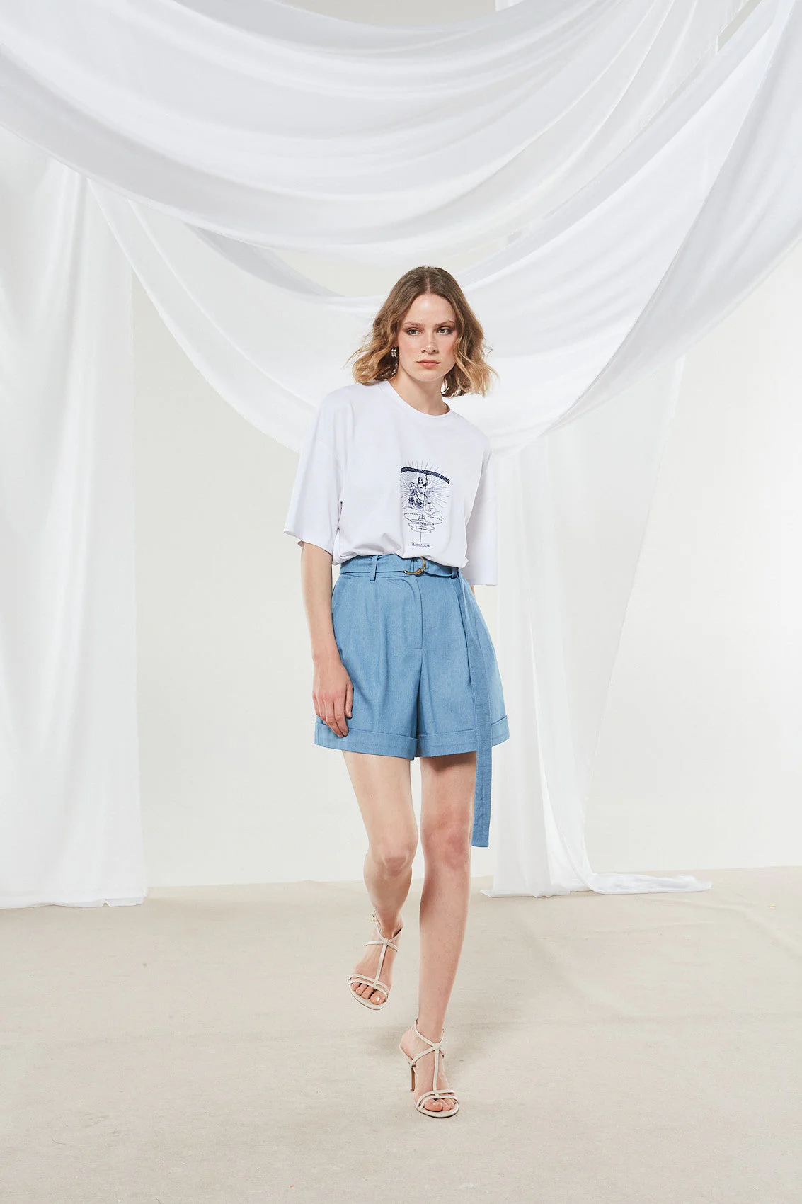 Ananke goddess white t-shirt - Image 4