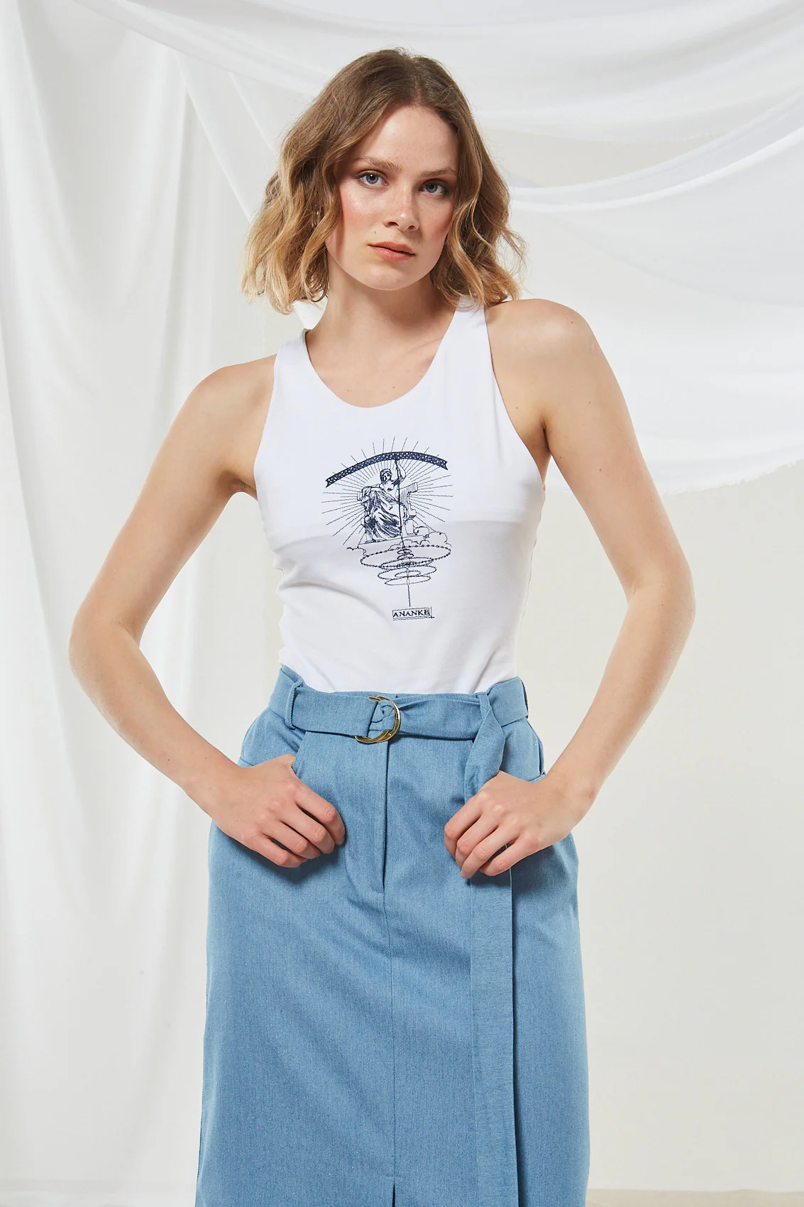 Ananke goddess white top - Image 5