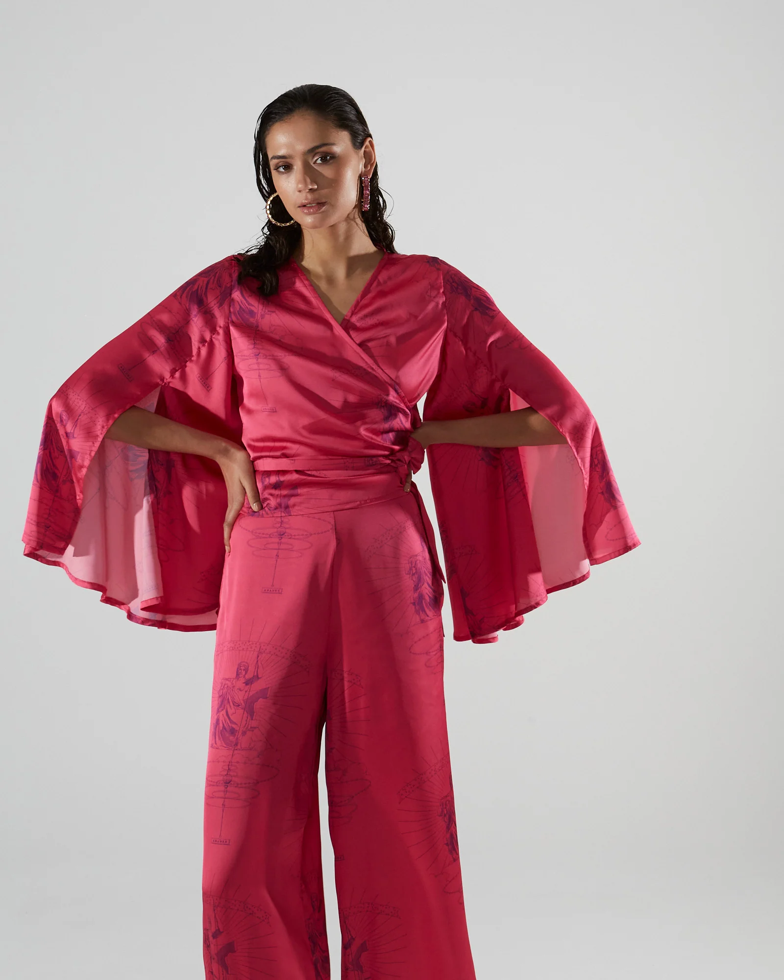 Ananke printed fuchsia pants - Image 4