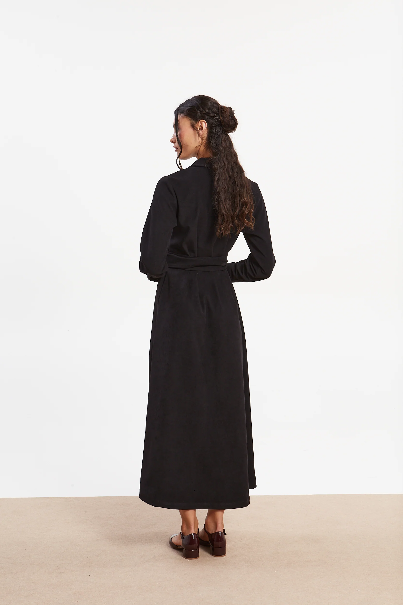 Andrea black shirtdress - Image 2