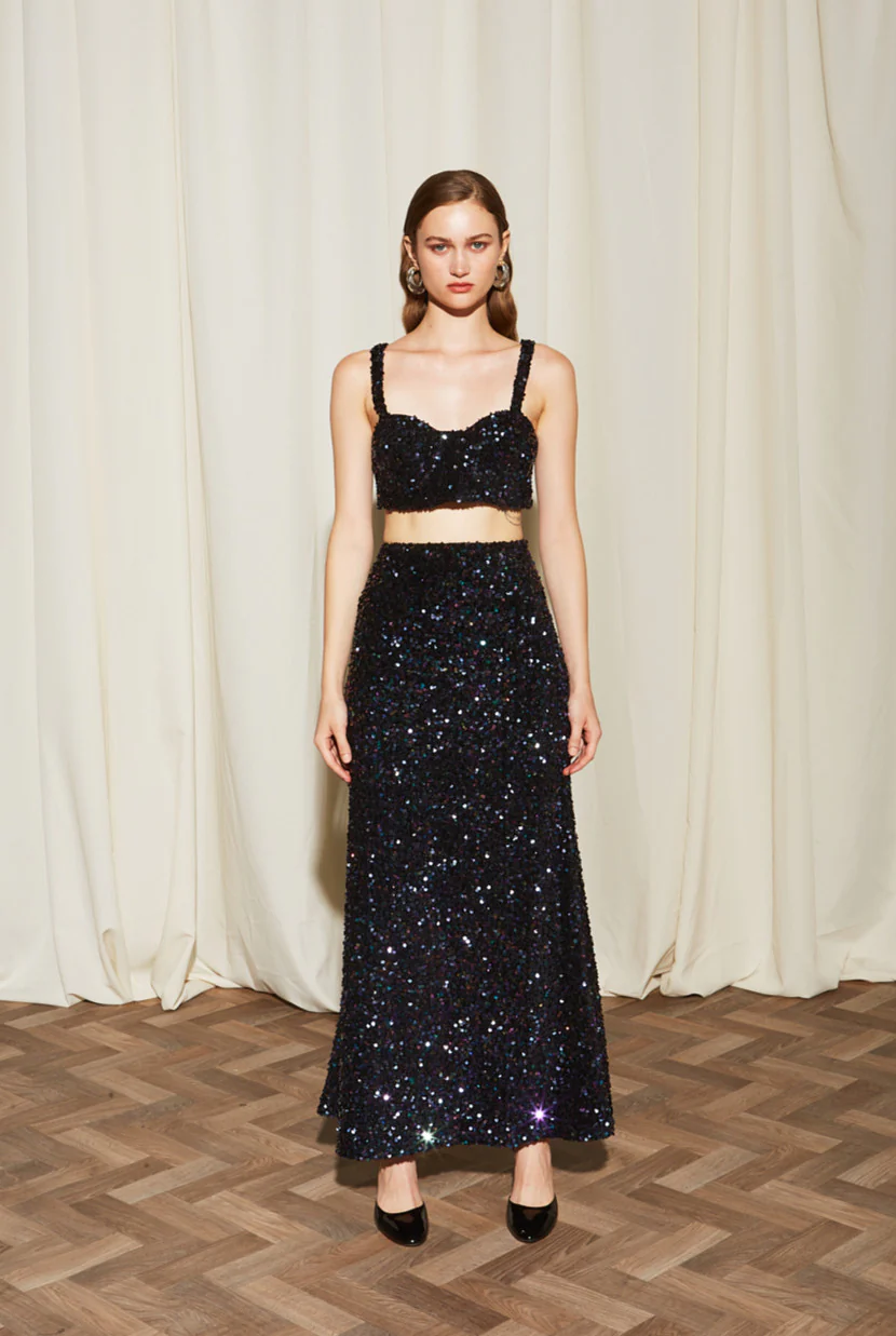 Aria sequin skirt