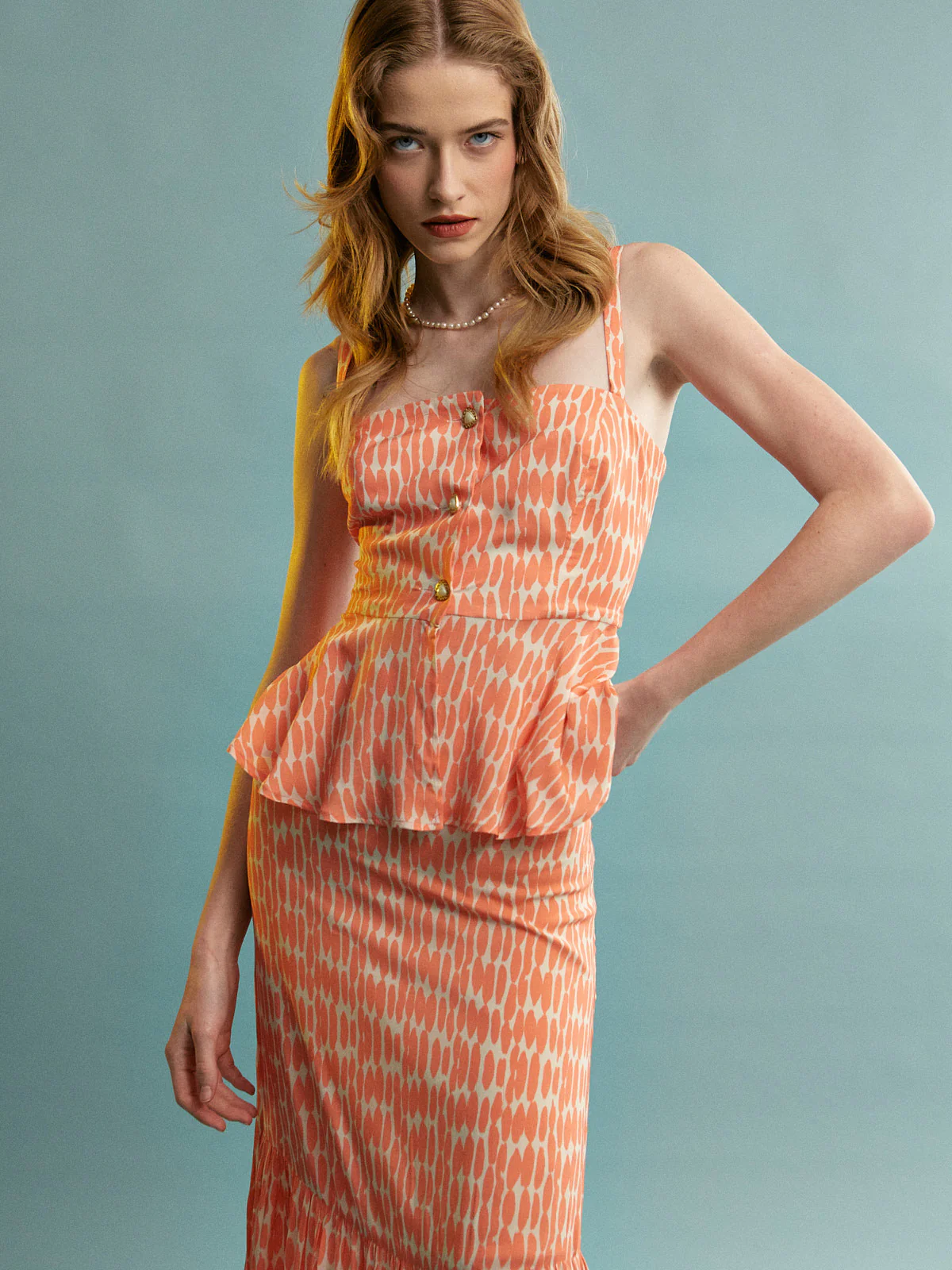 Bianca viscose ruffle skirt - Image 4