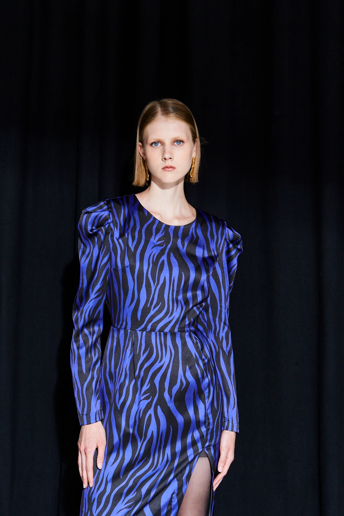 Brianne puff sleeve zebra printed dress - Image 5