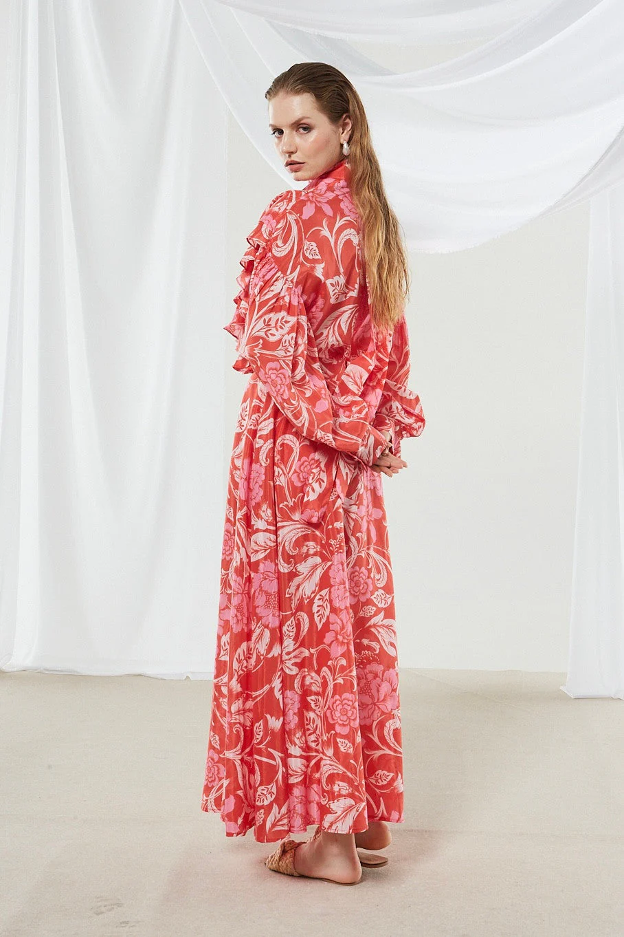 Camellia printed wide skirt - Image 4