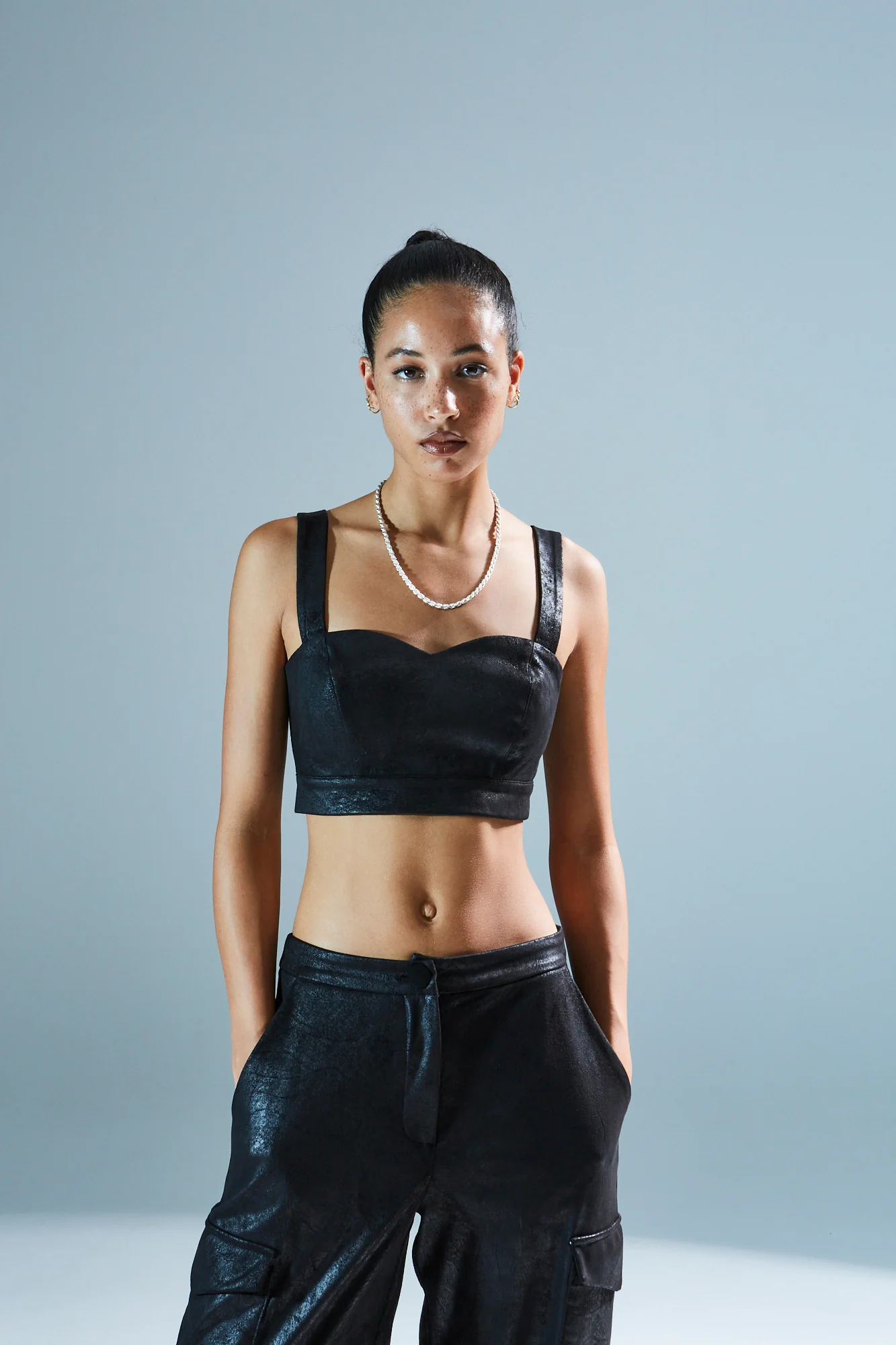 Cameron black bustier top - Image 2