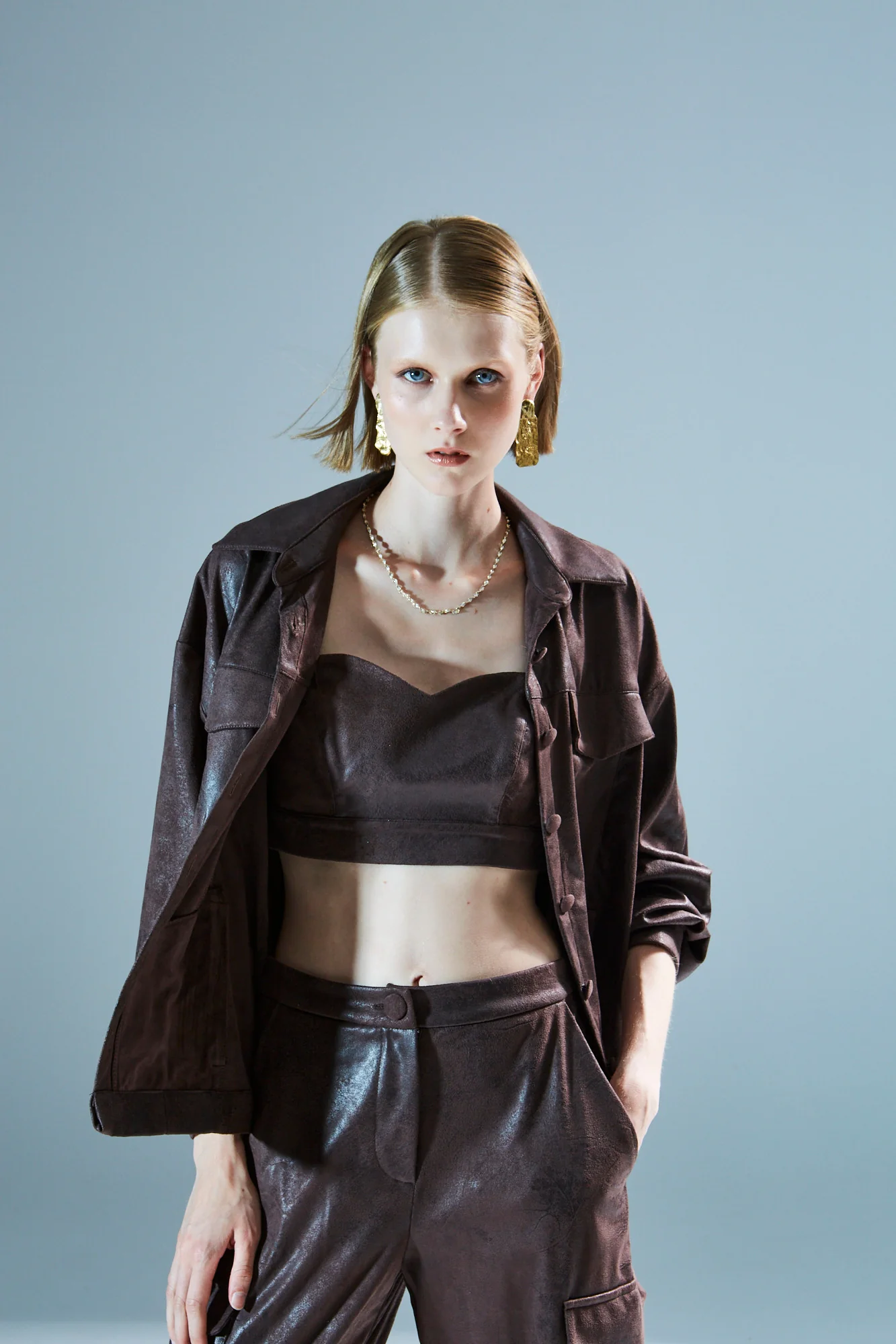 Cameron brown bustier top - Image 2