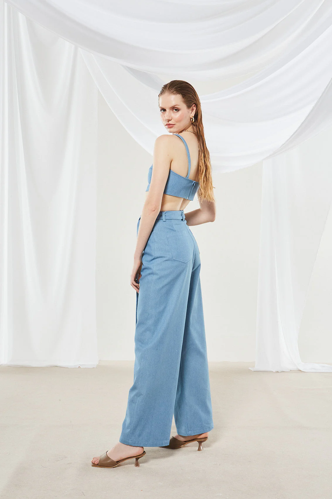 Cassia denim crop top - Image 4