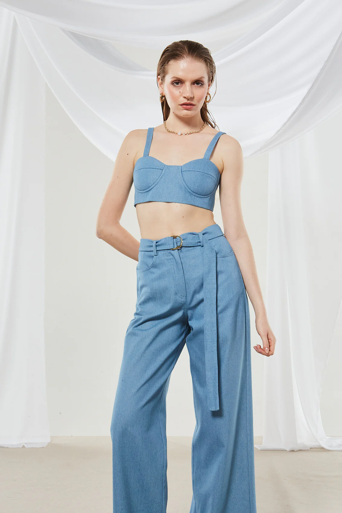 Cassia denim crop top - Image 6