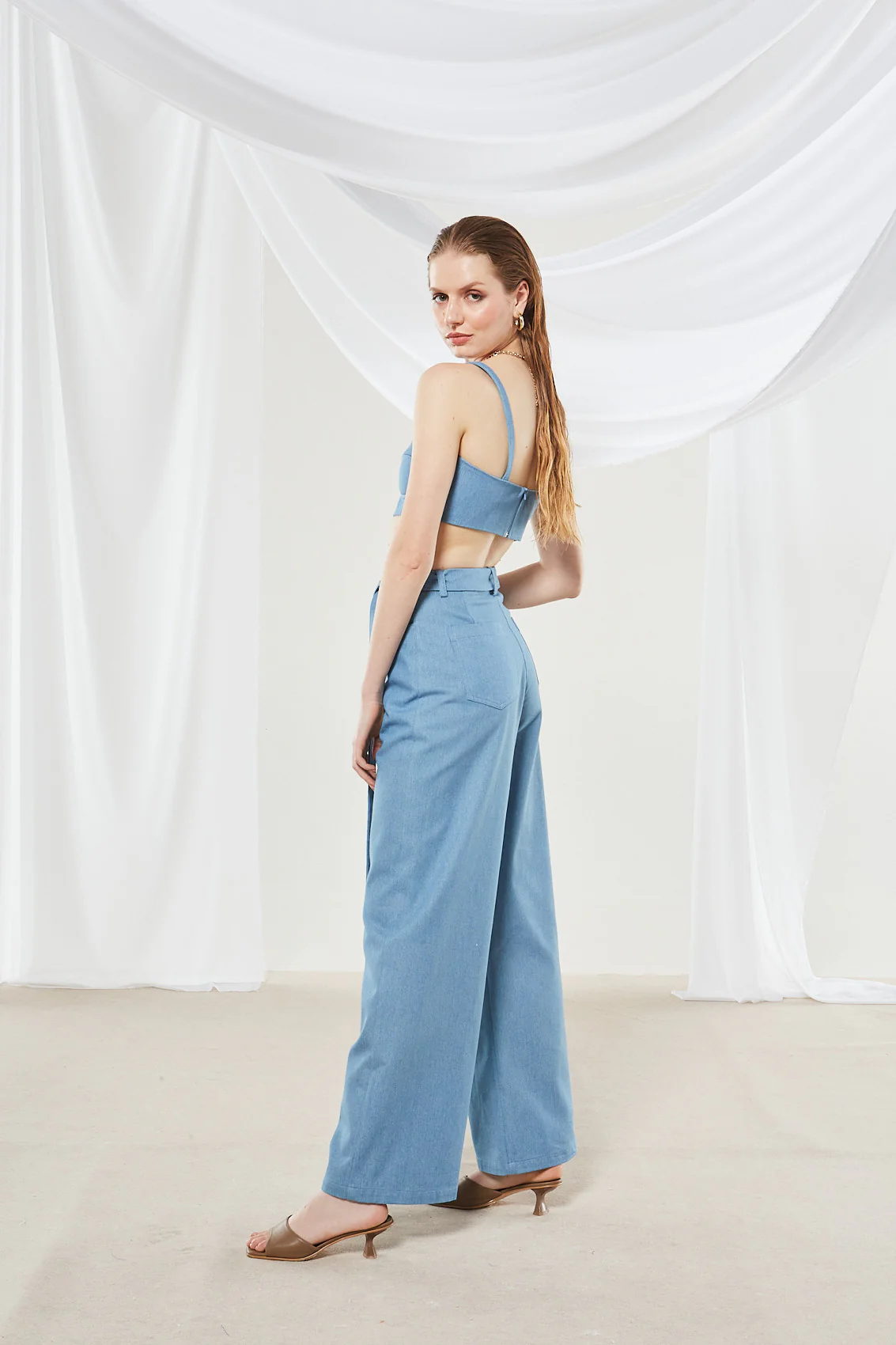 Cassia denim crop top - Image 8