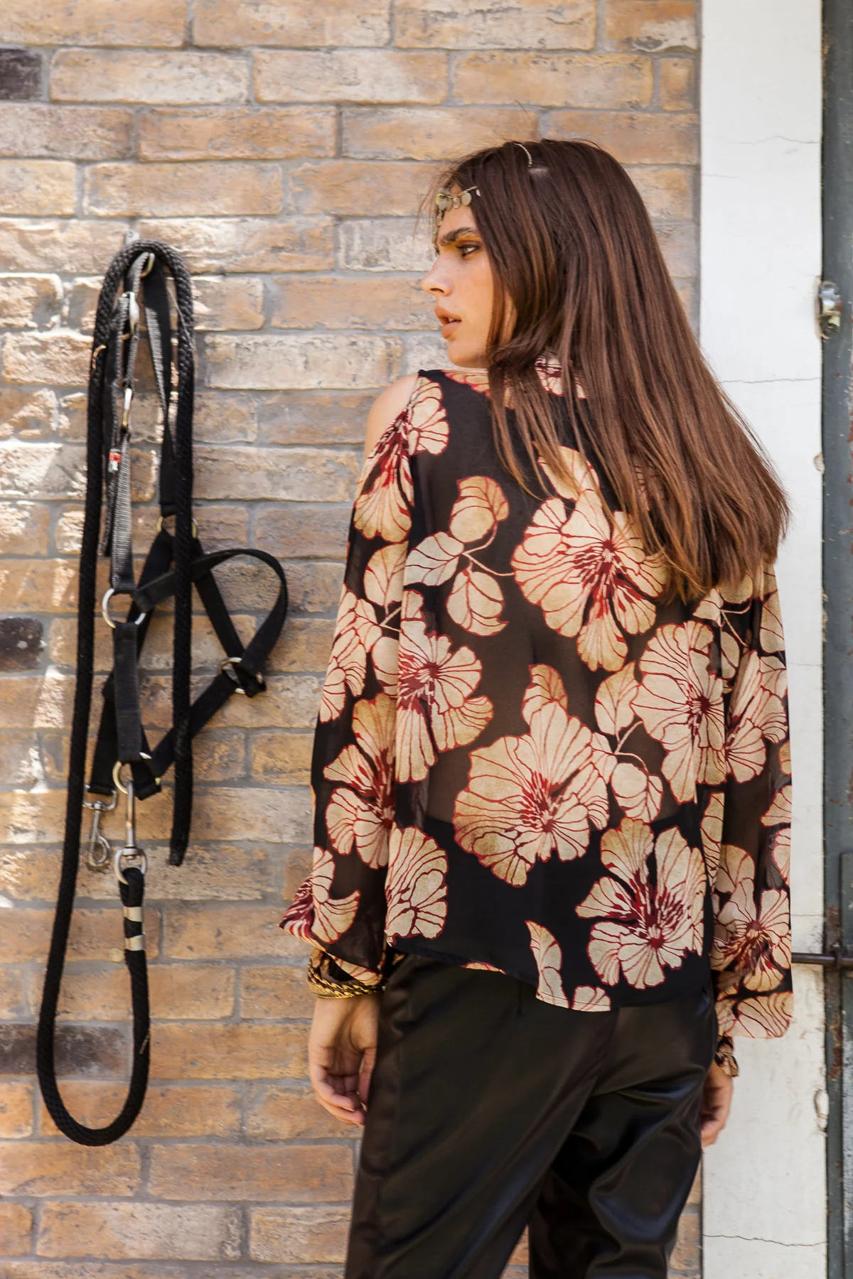 Charlotte printed ruffled shirt - Image 5