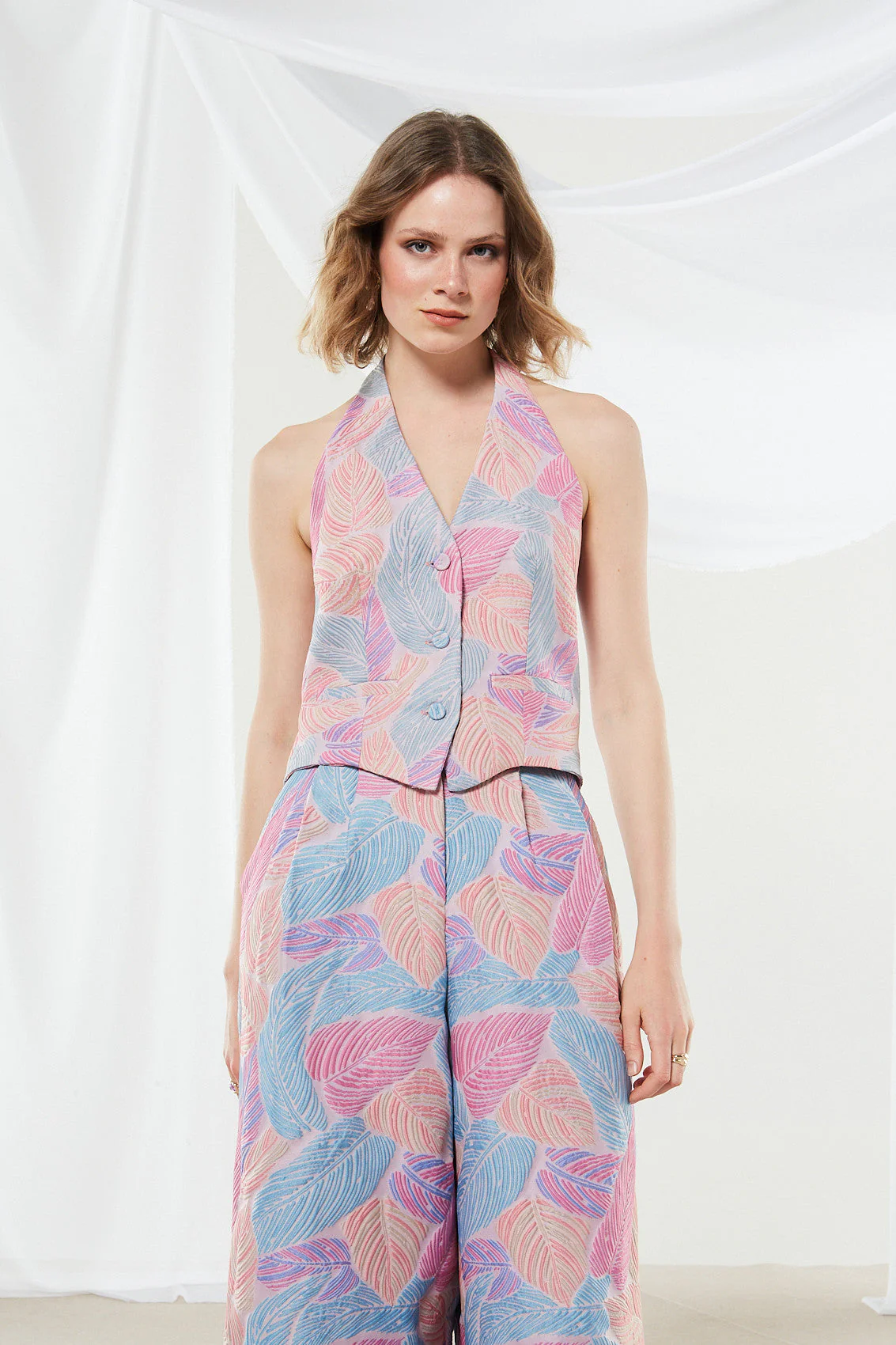 Clementine brocade vest