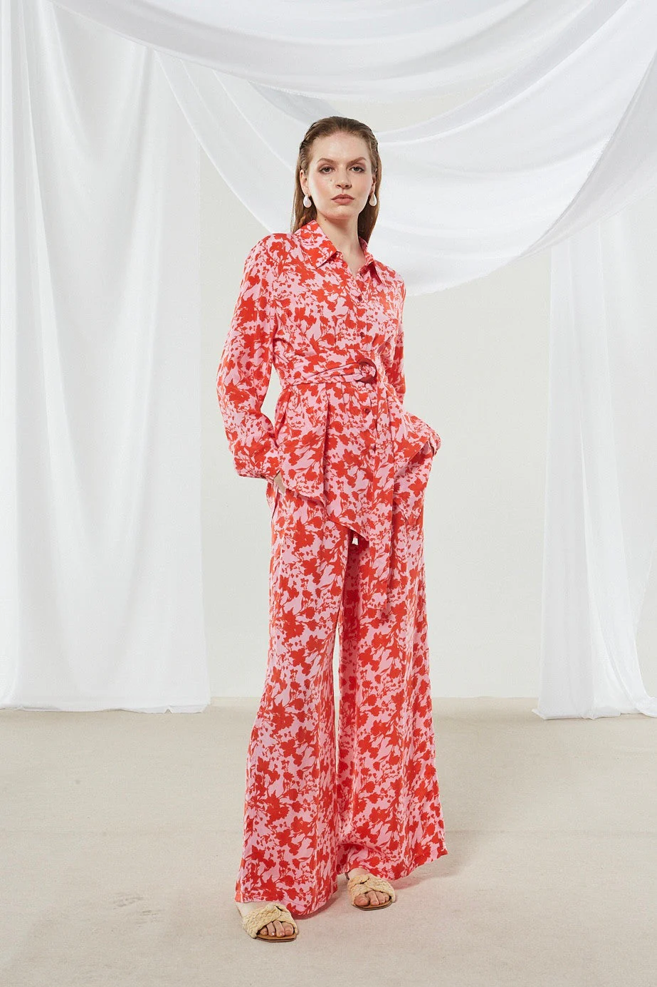 Dahlia cupro printed pants - Image 3