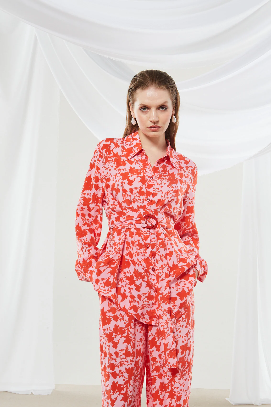 Dahlia cupro printed pants - Image 7