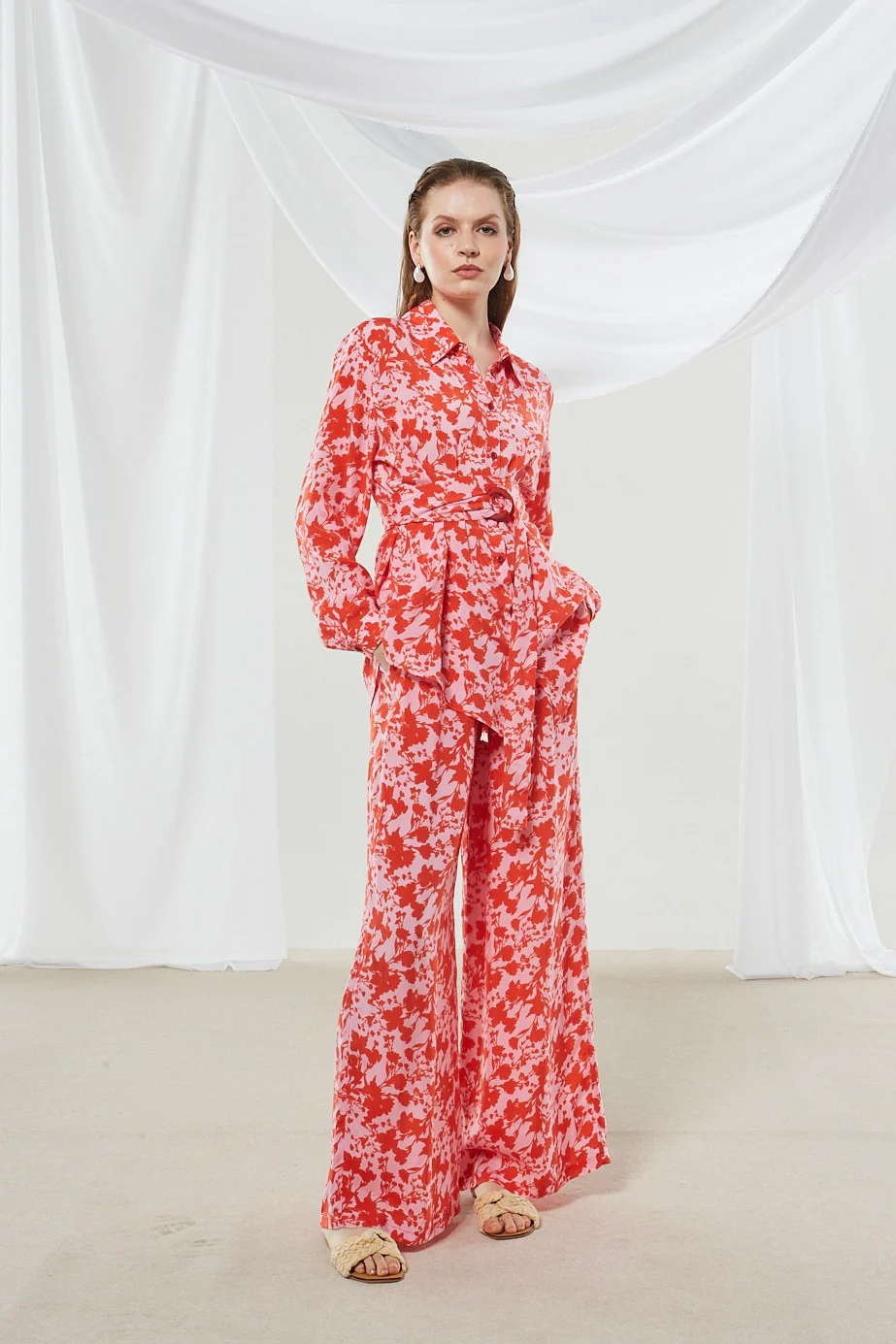 Dahlia cupro printed pants - Image 8