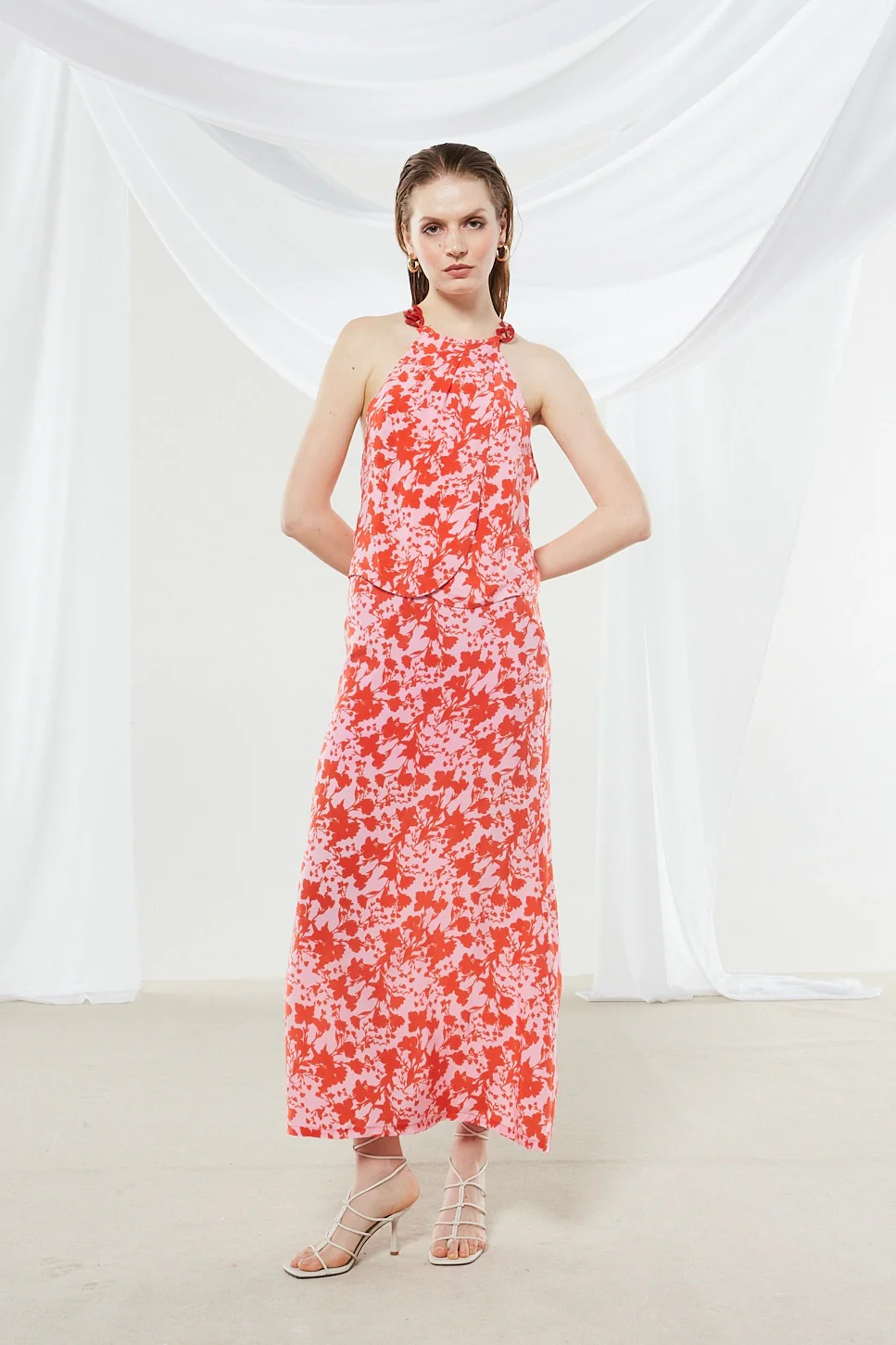 Dahlia cupro printed skirt - Image 5
