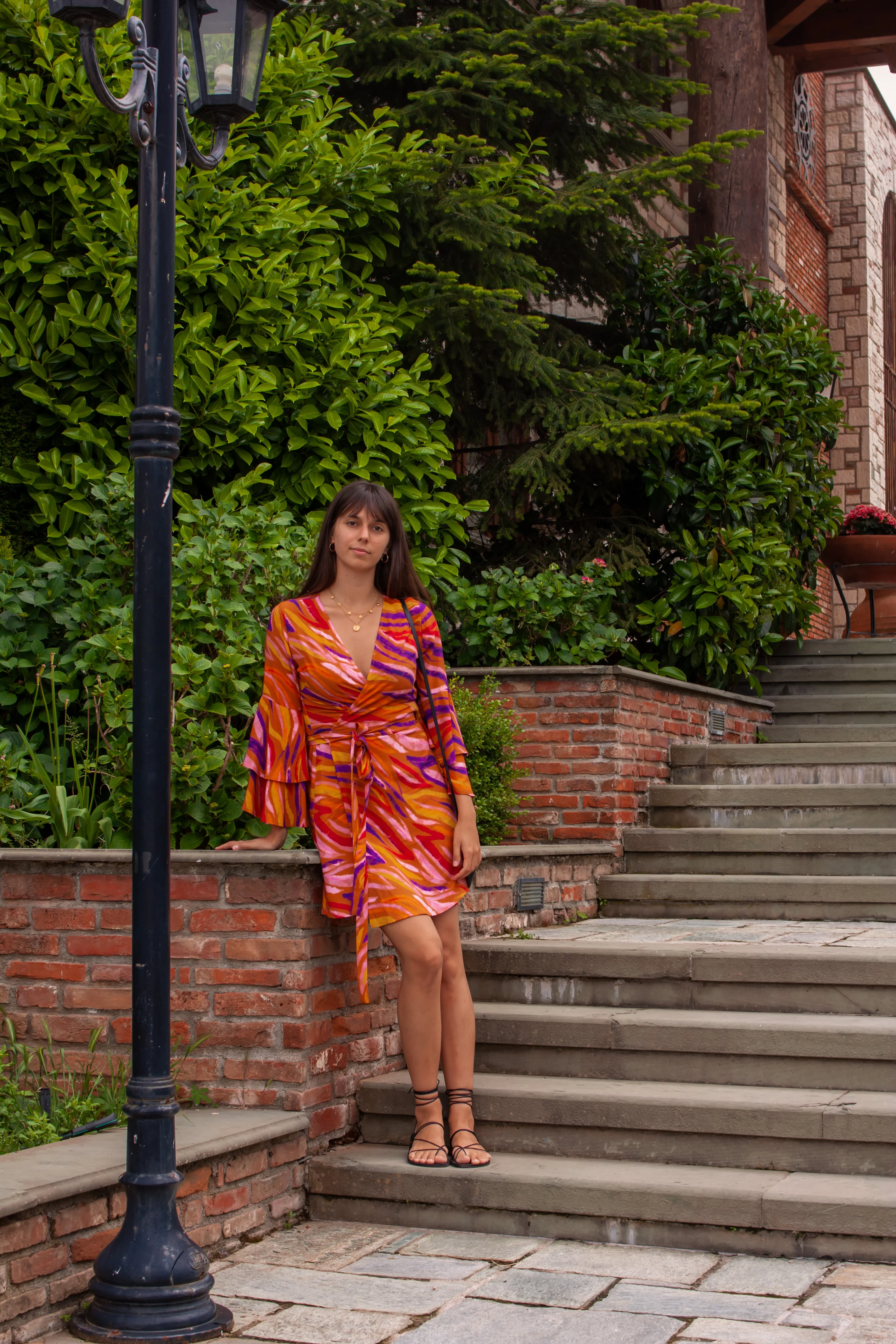 Deborah viscose wrap dress - Image 3