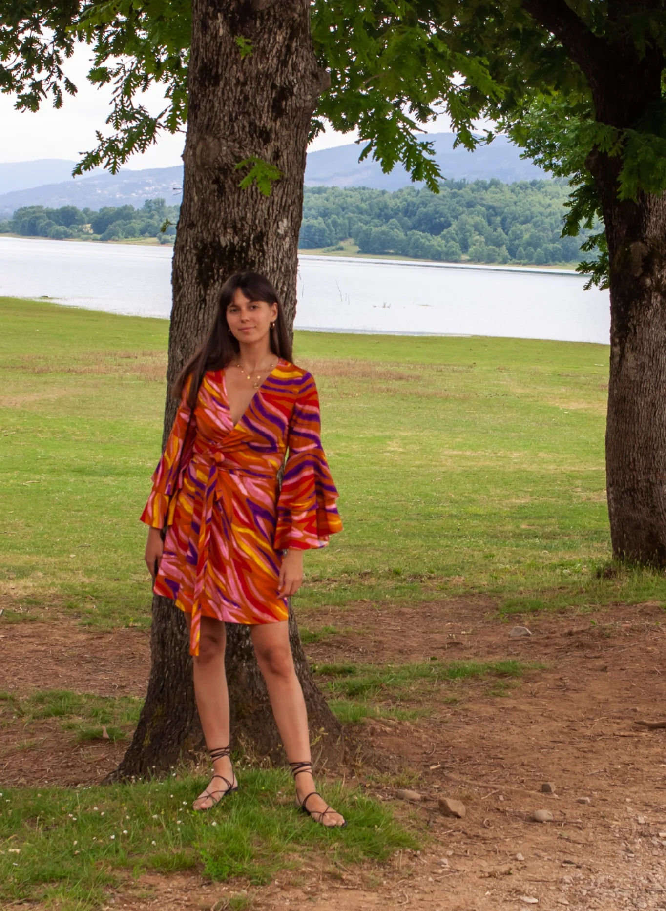 Deborah viscose wrap dress - Image 4