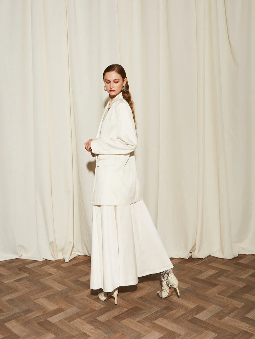 Della tencel ecru skirt - Image 4
