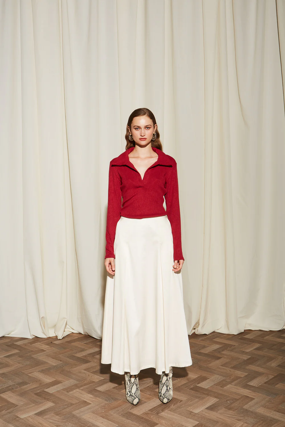 Della tencel ecru skirt - Image 7