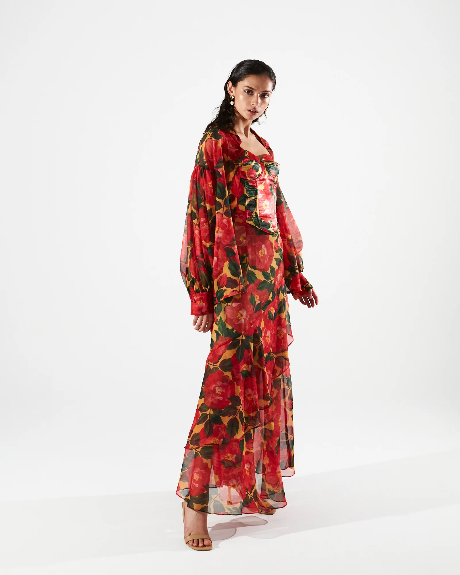 Dolores printed ruffle maxi skirt - Image 2