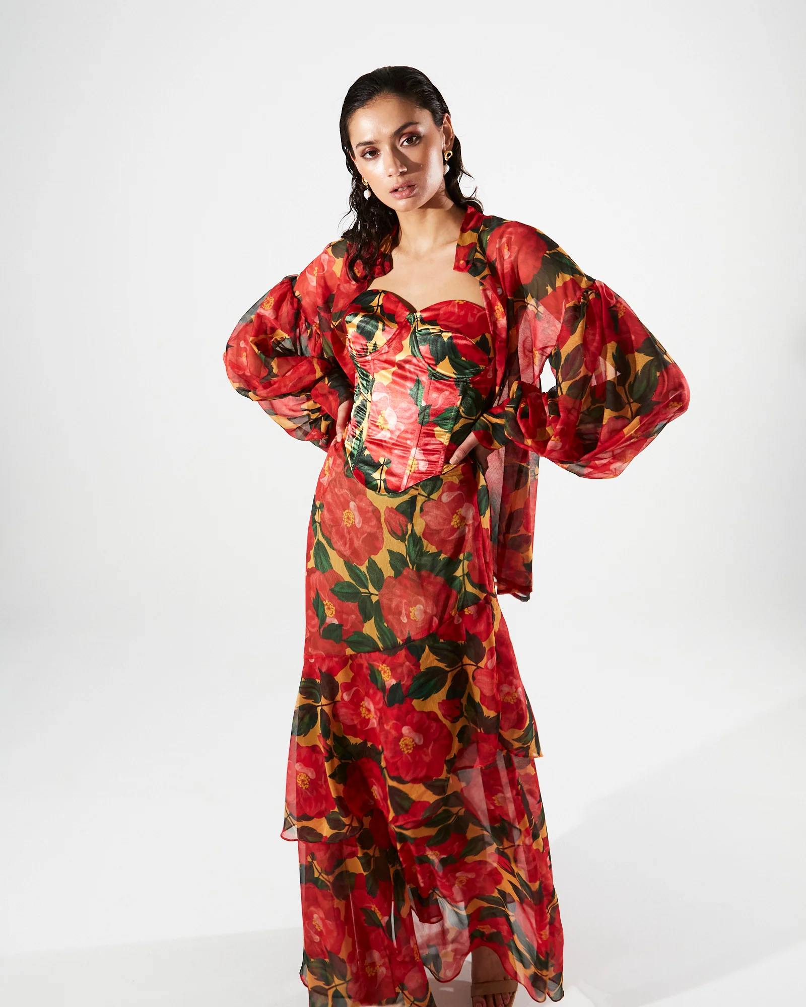 Dolores printed ruffle maxi skirt - Image 3