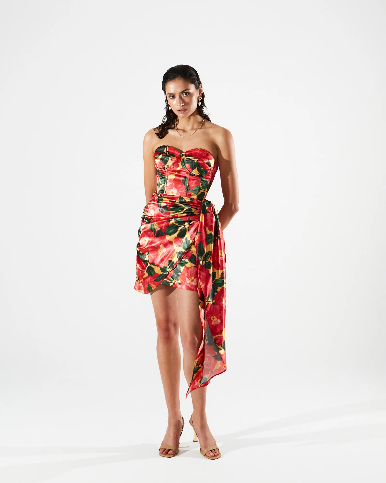 Dolores satin printed skirt - Image 2