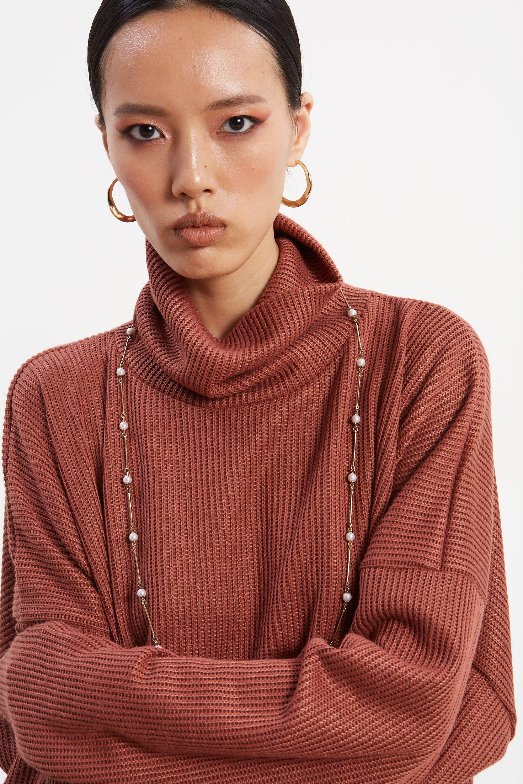 Dorothy dusty pink sweater - Image 3