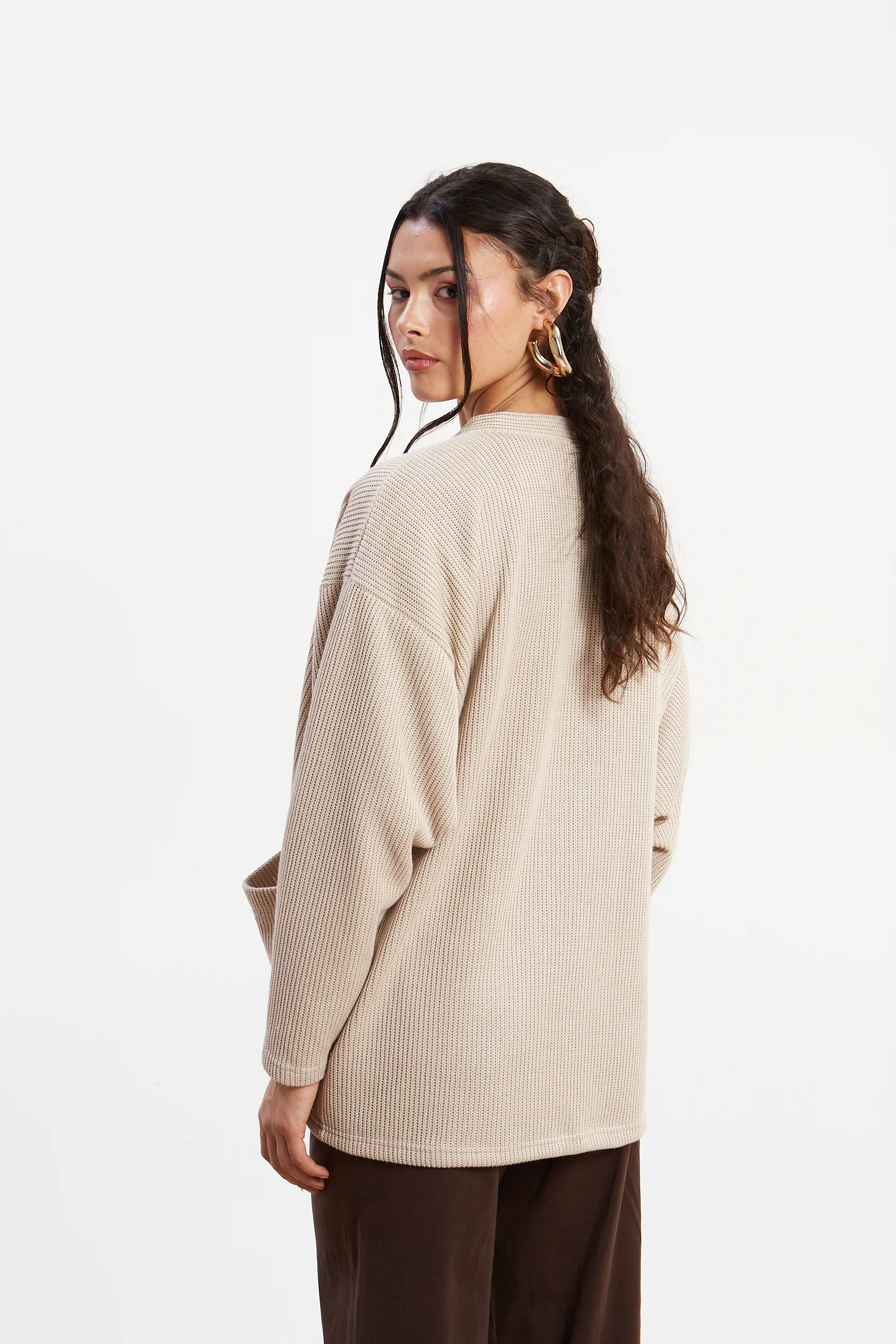 Dorothy knitted ecru cardigan - Image 4