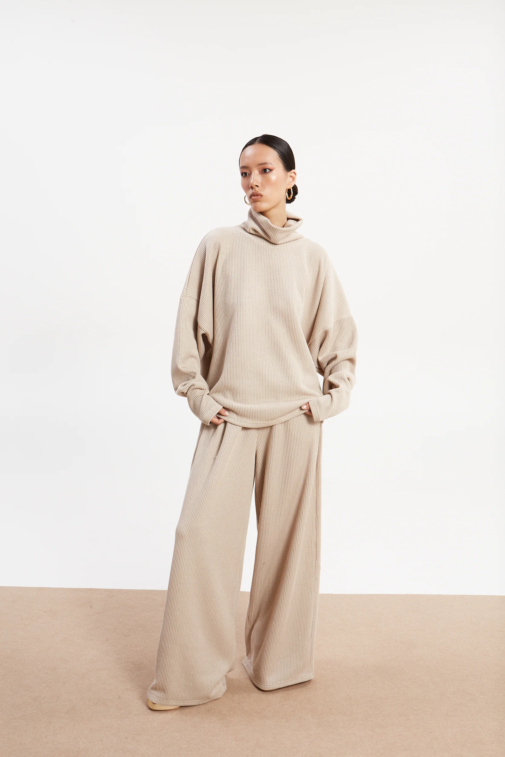 Dorothy knitted ecru pants - Image 2